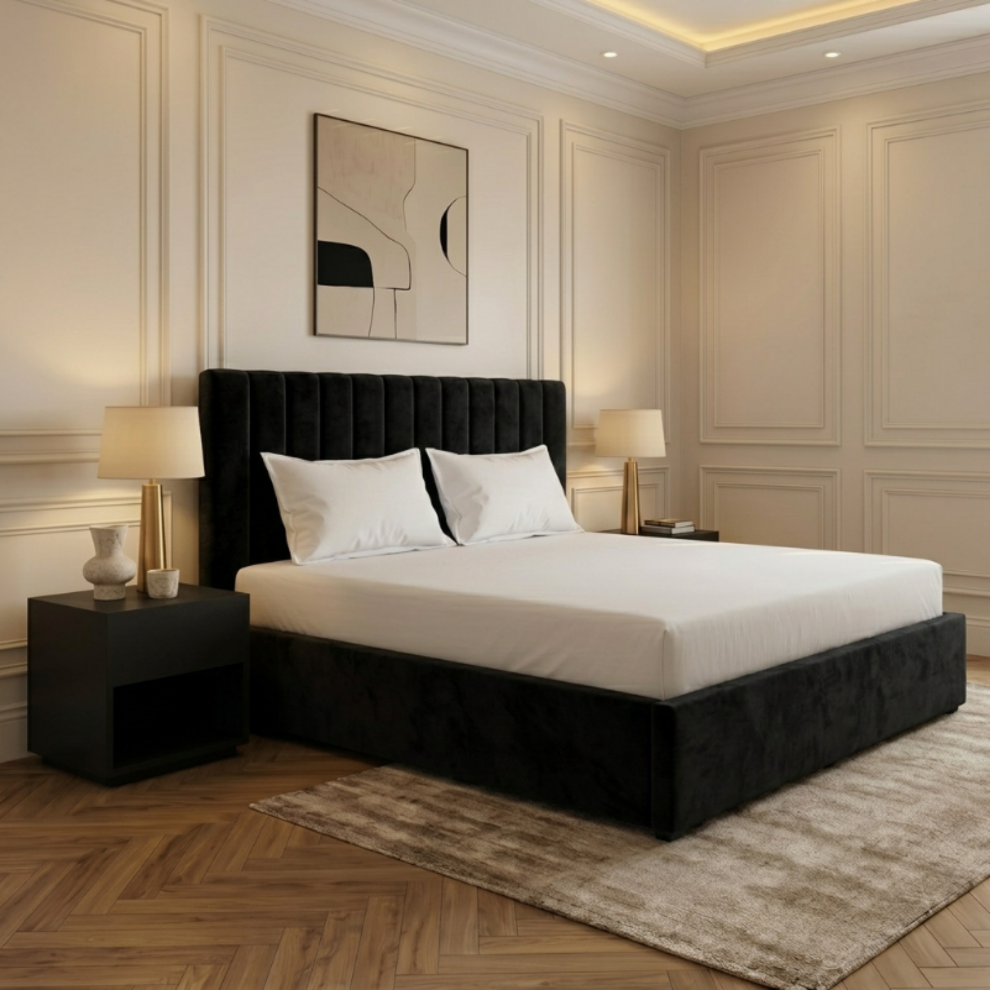 Hampton Vertical Panel Upholstered Bed - Image 9