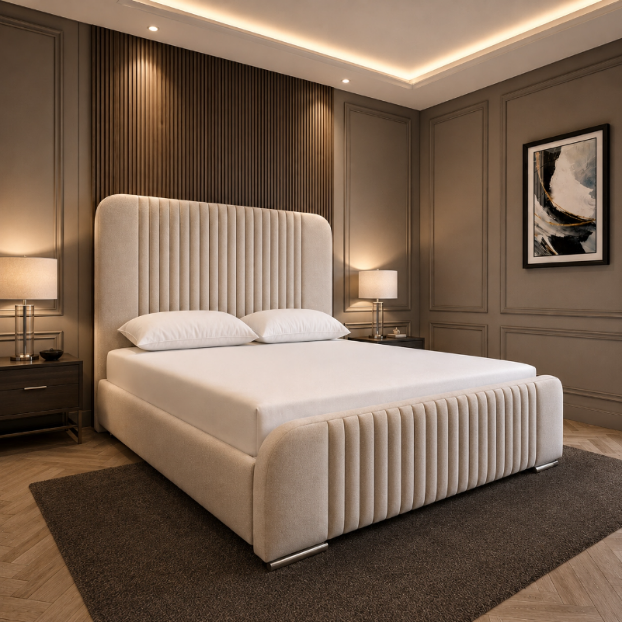 Regal Luxe Vertical Panel Bed - Image 1