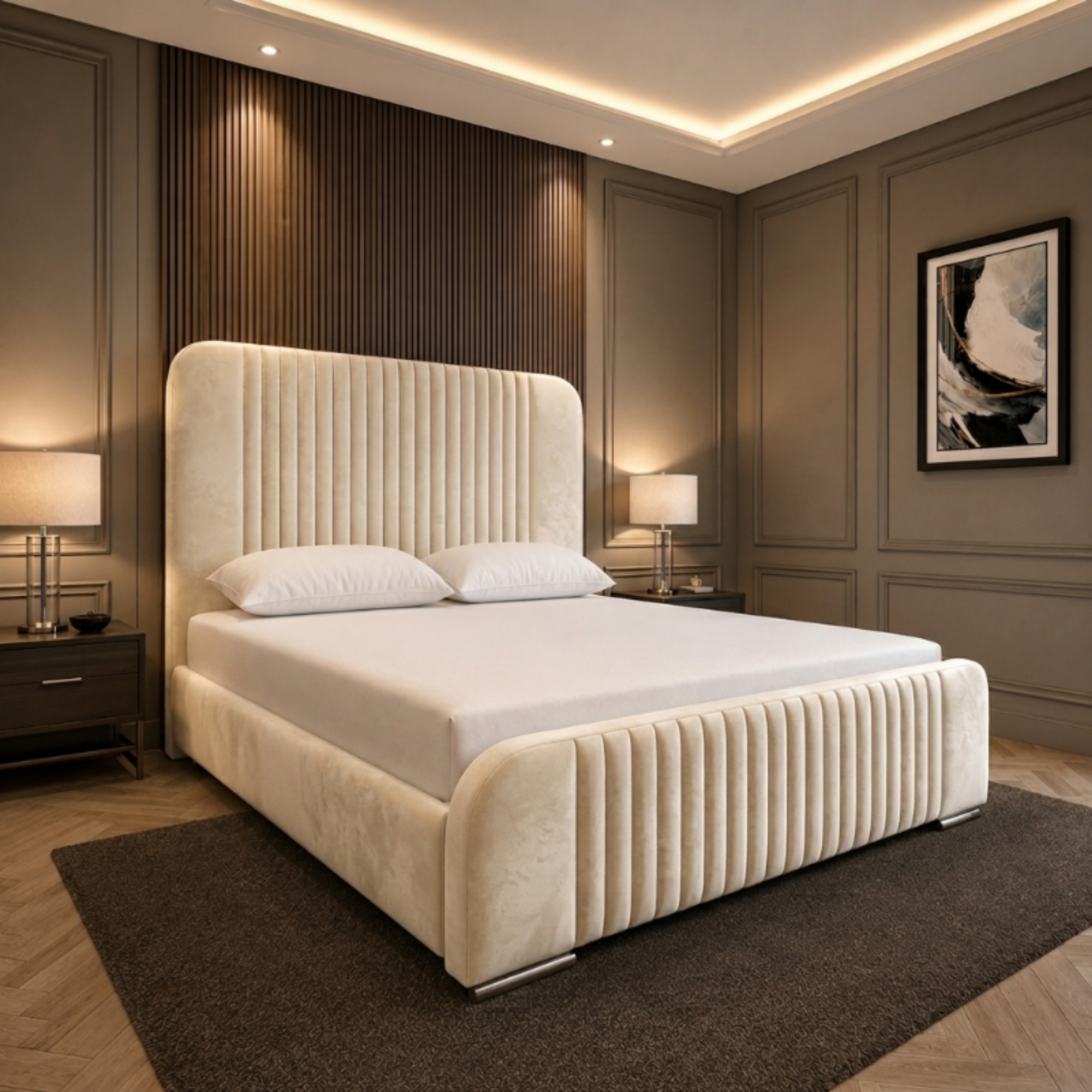 Regal Luxe Vertical Panel Bed - Image 9