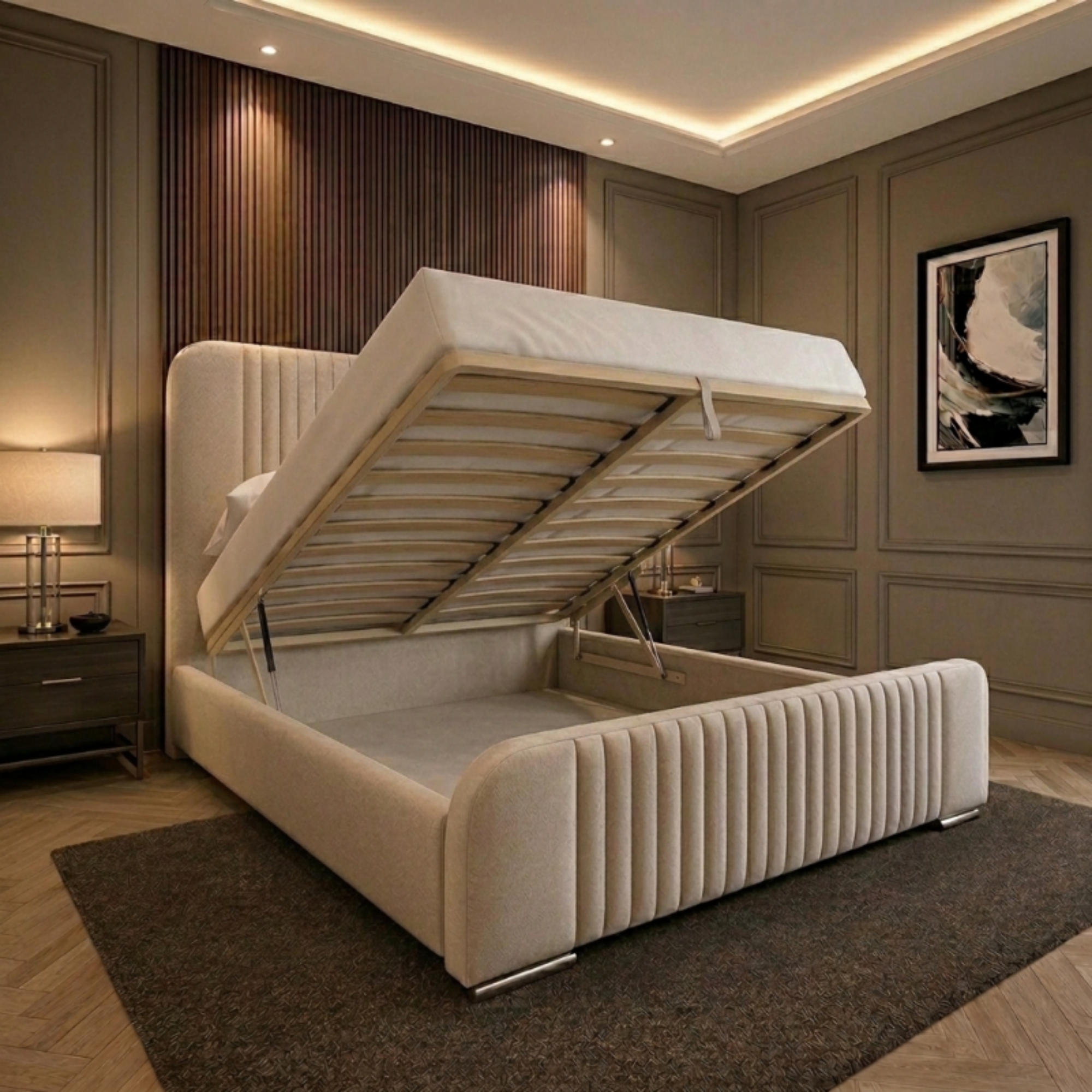 Regal Luxe Vertical Panel Bed - Image 3