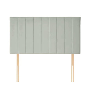 Panel Line Bed | Plush Velvet Bed with 24” Soft Headboard