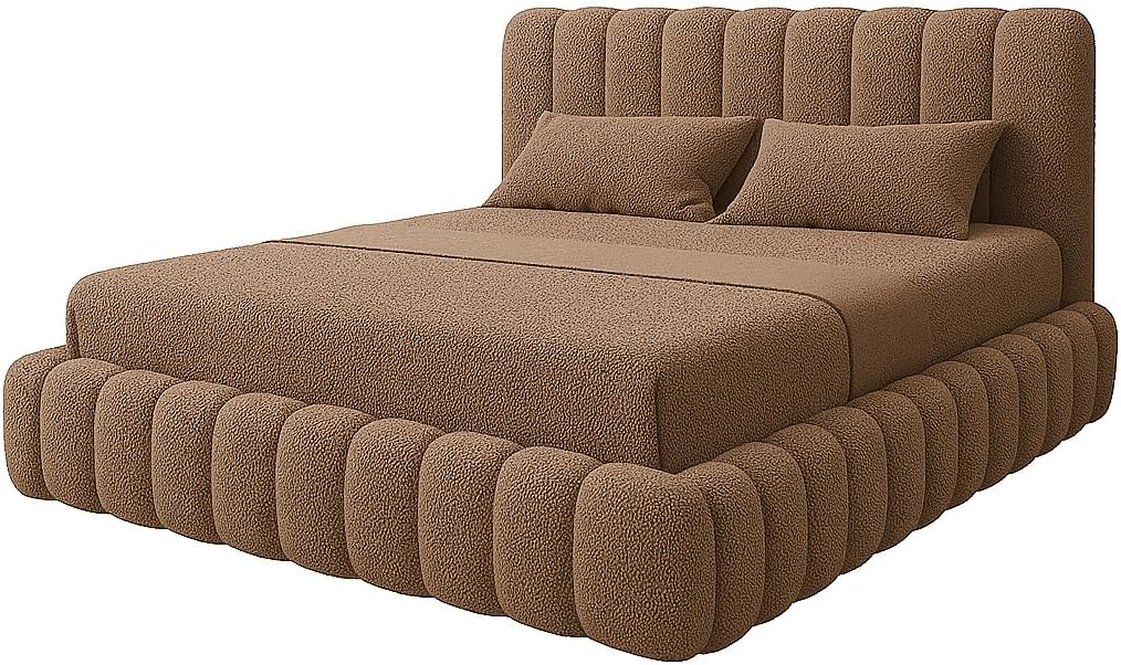 Luxury Cloud Teddy Bouclé Ottoman Storage Bed Frame