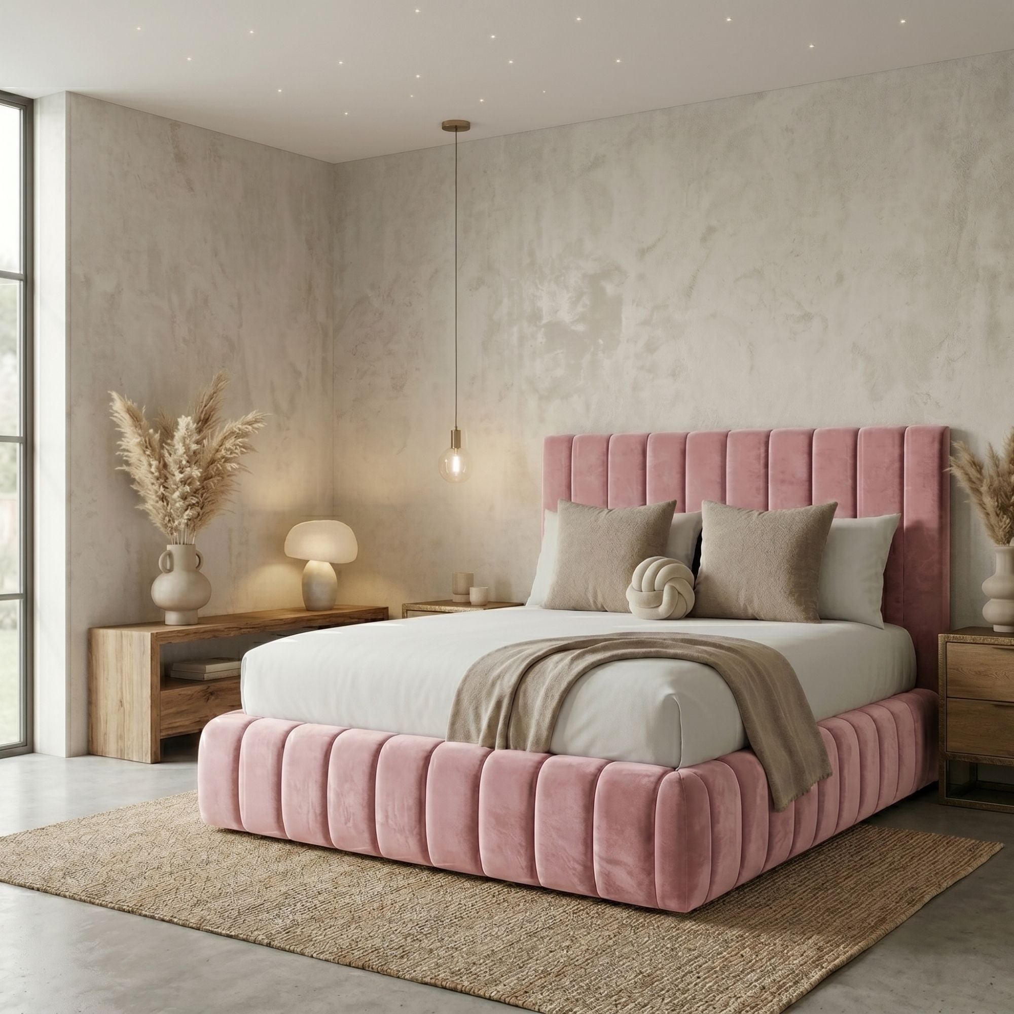 Savoy Channel Tufted Bed Frame - Image 2