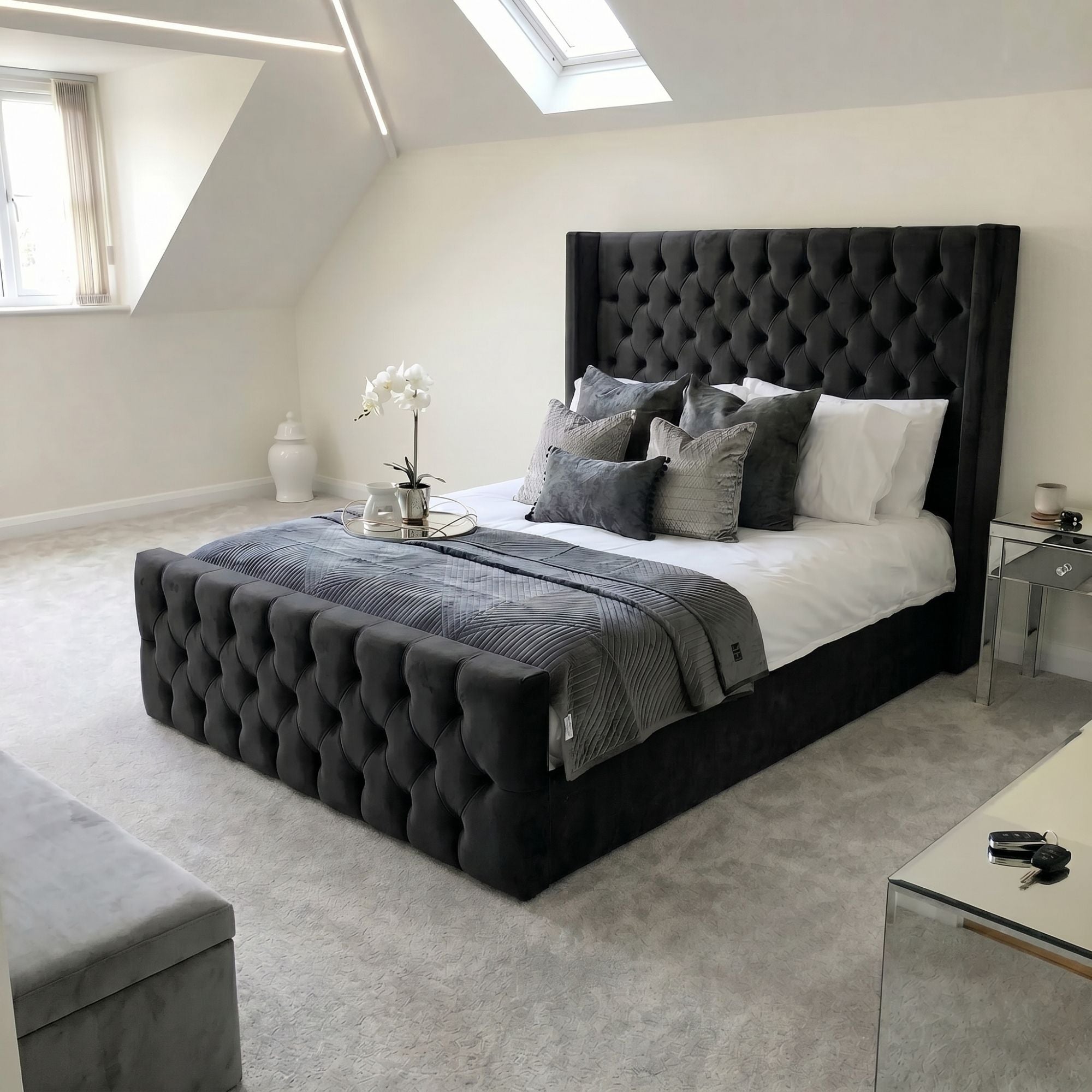 Royal Chesterfield Wingback Bed Frame - Image 1