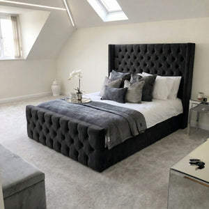 Royal Chesterfield Wingback Bed Frame