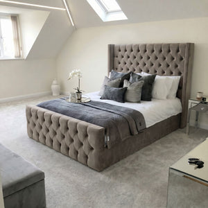 Royal Chesterfield Wingback Bed Frame