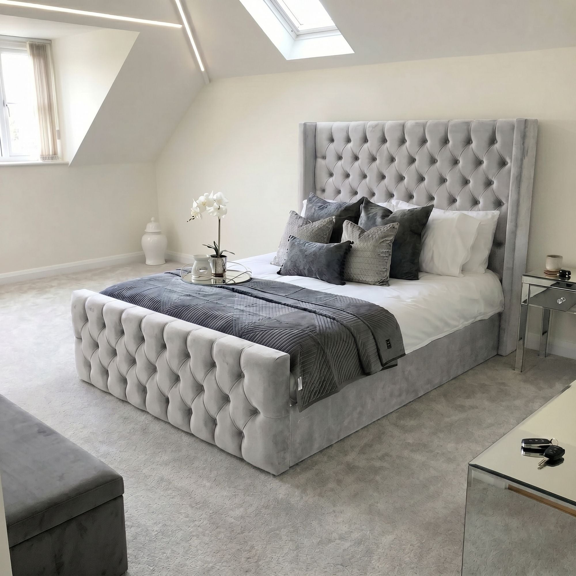 Royal Chesterfield Wingback Bed Frame - Image 3
