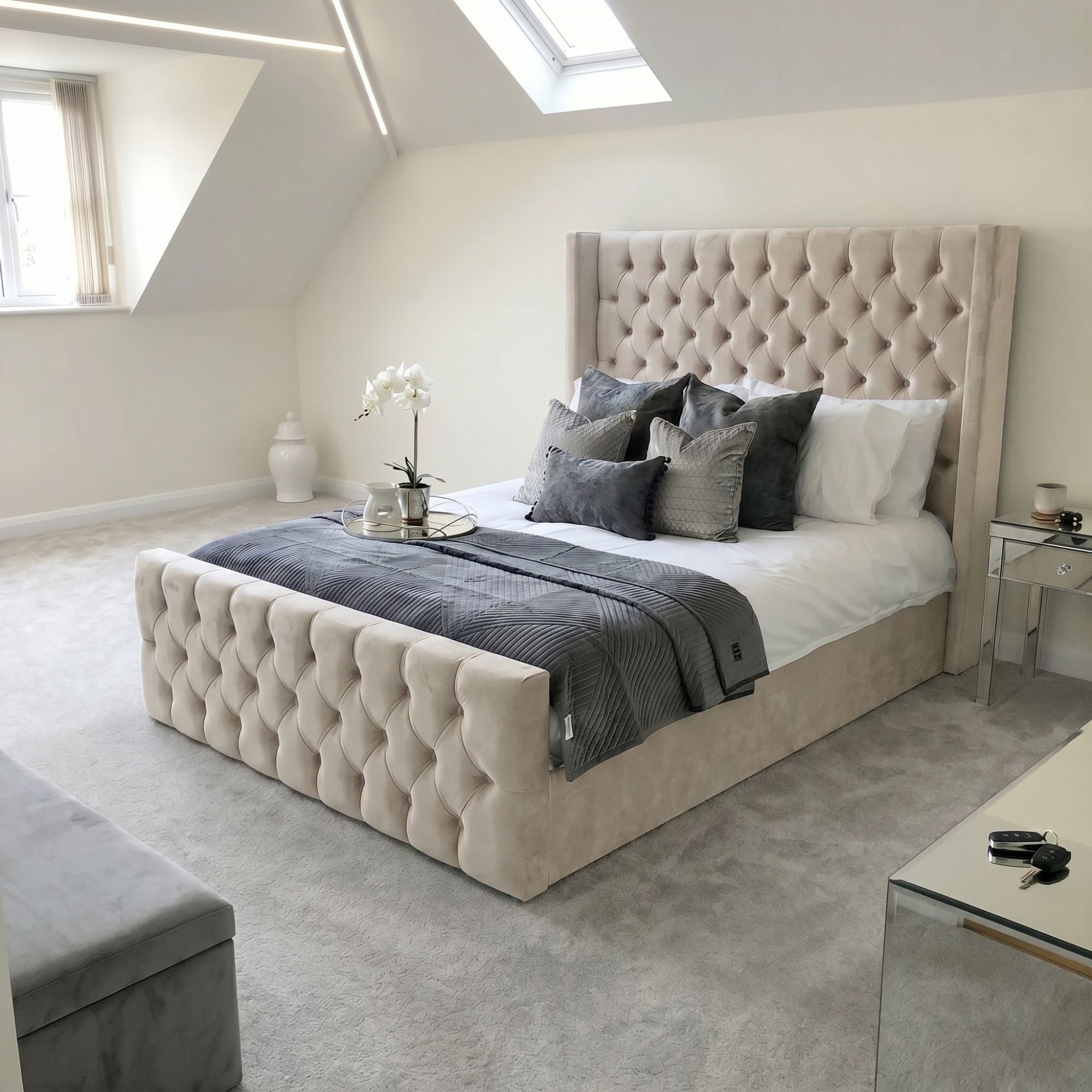 Royal Chesterfield Wingback Bed Frame - Image 5