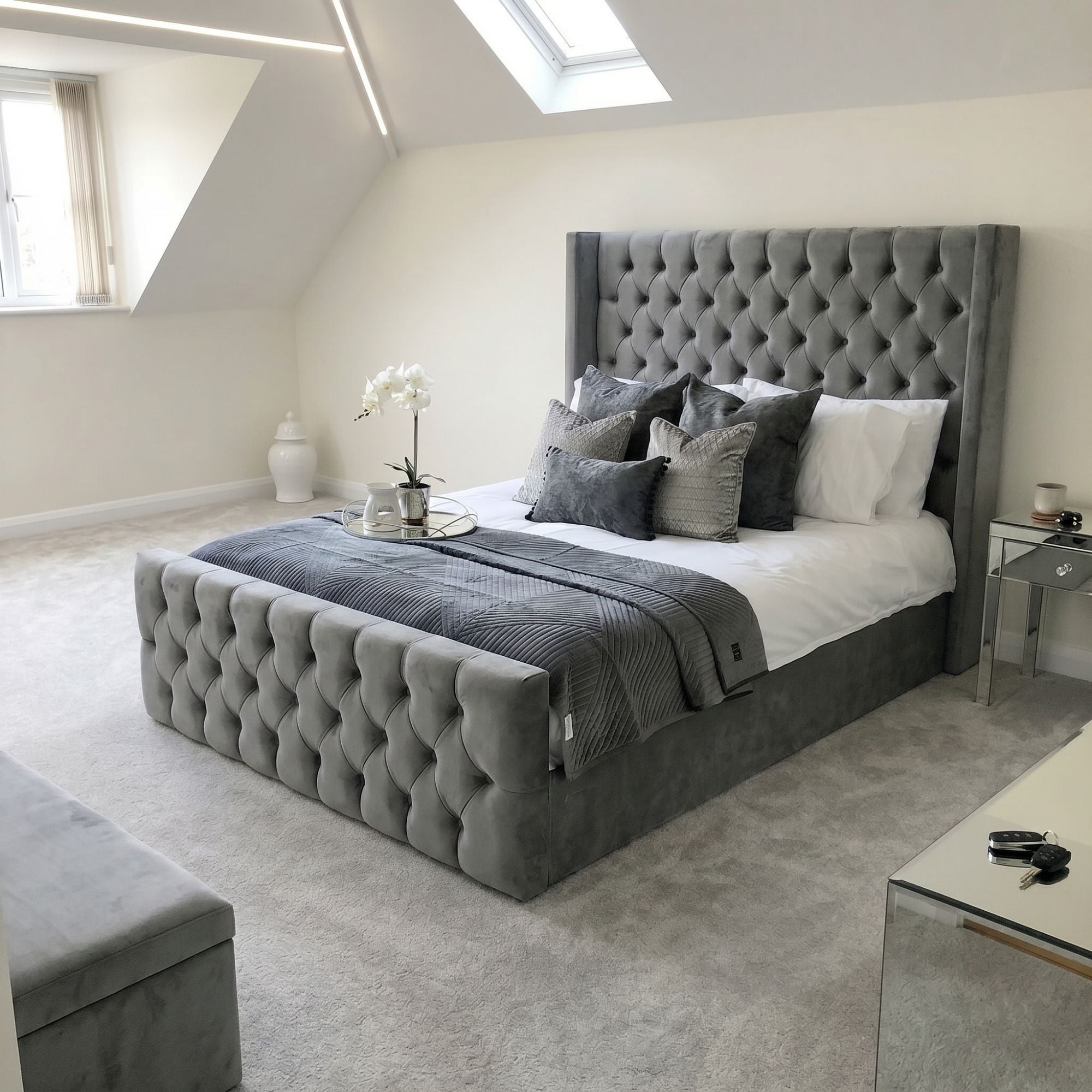 Royal Chesterfield Wingback Bed Frame - Image 7