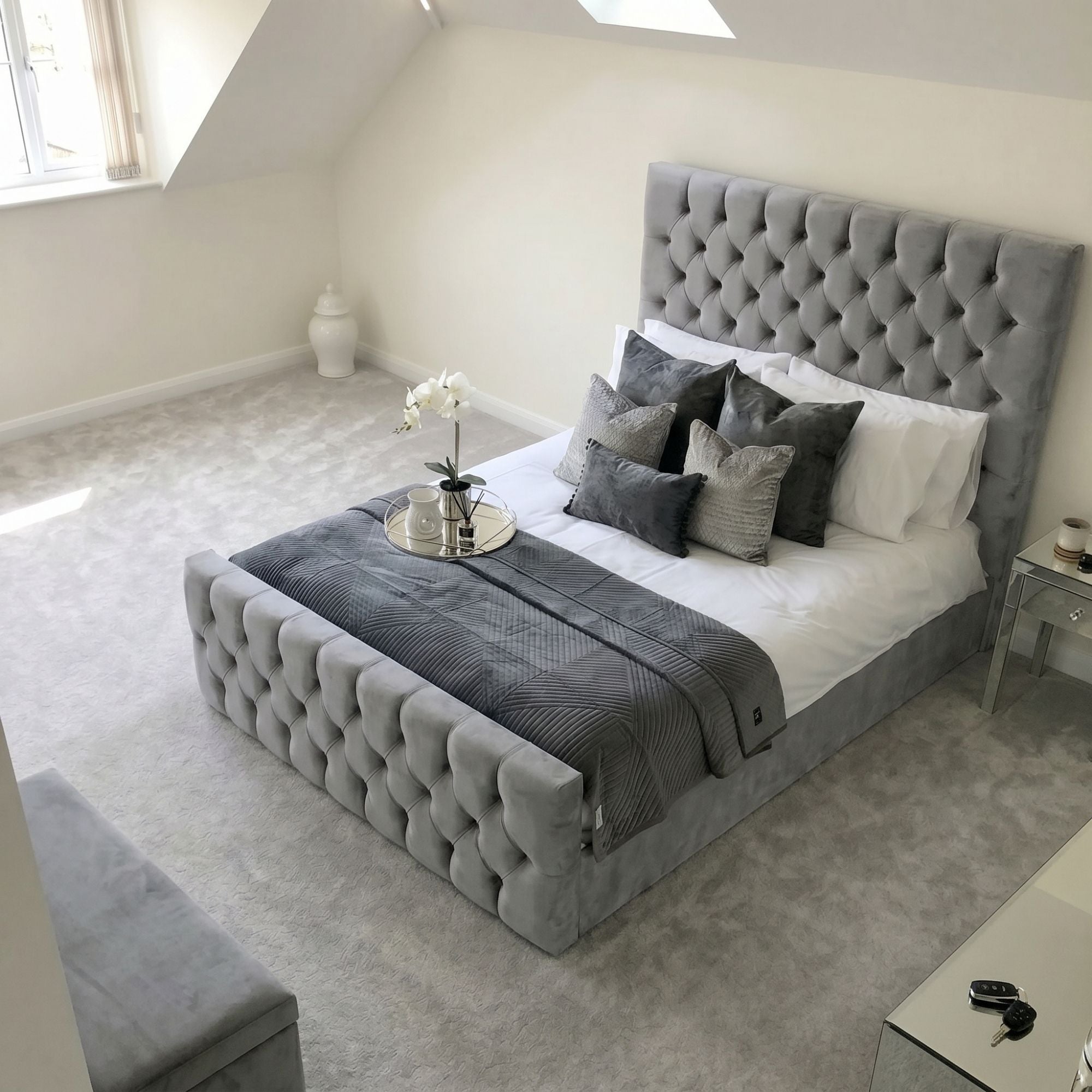 Harlington Wingback Vertical Panel Bed Frame - Image 8