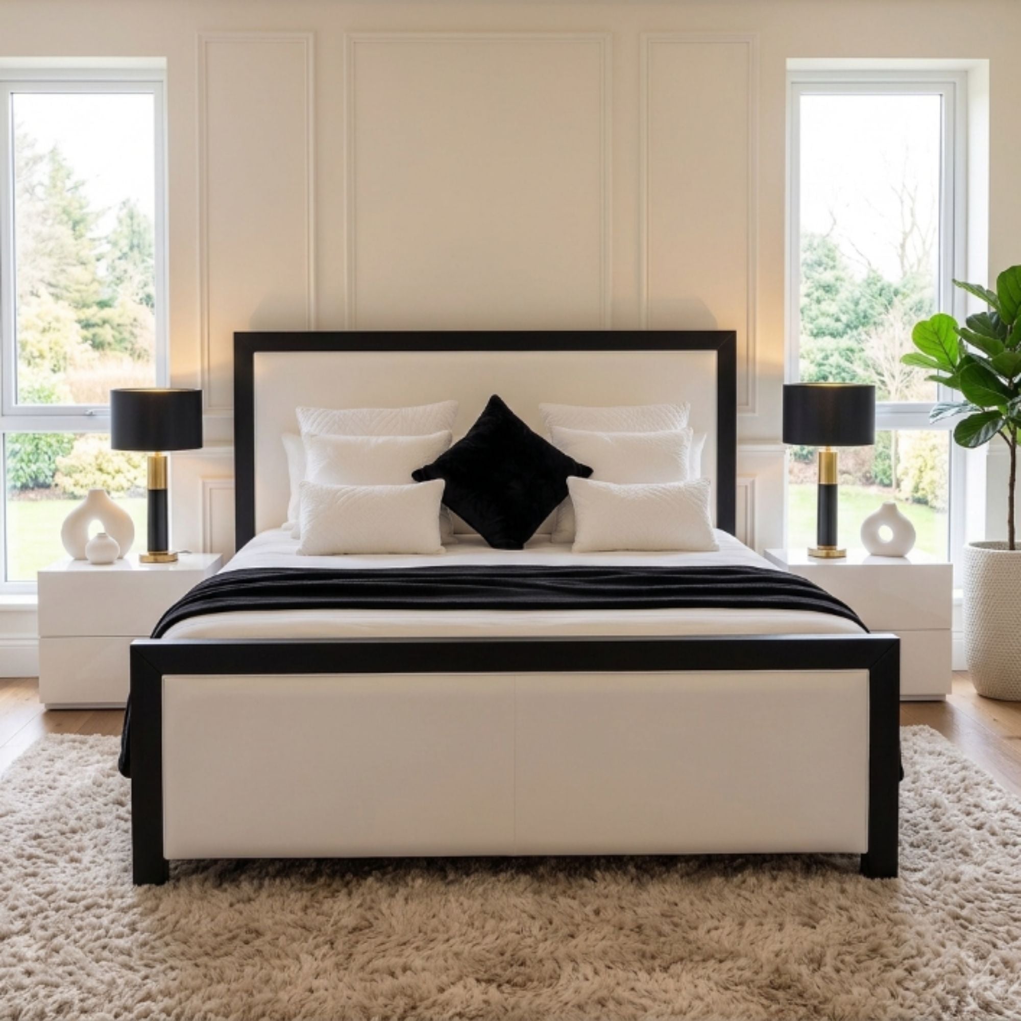 Monarch Contrast Frame Bed Frame - Image 3