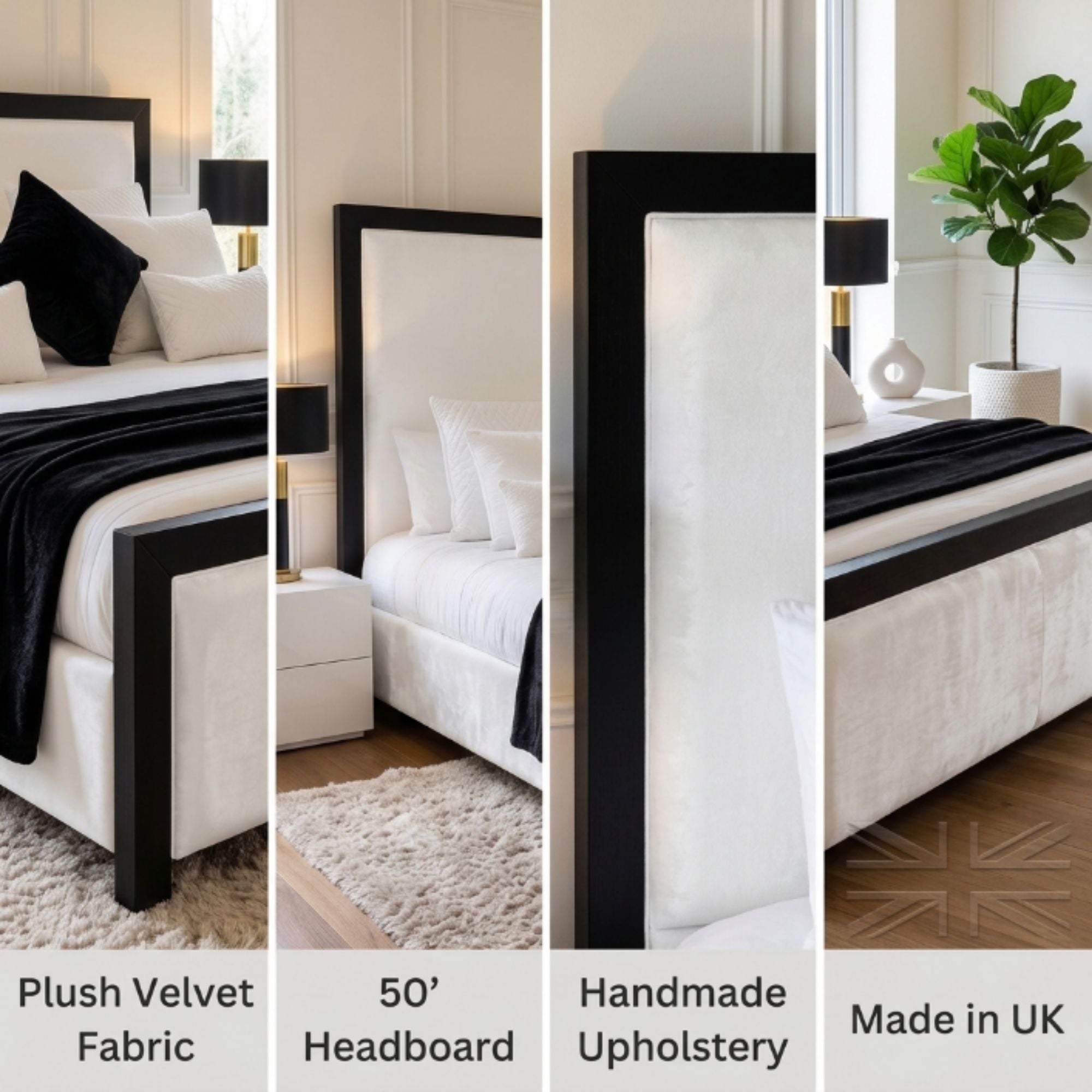 Monarch Contrast Frame Bed Frame - Image 4