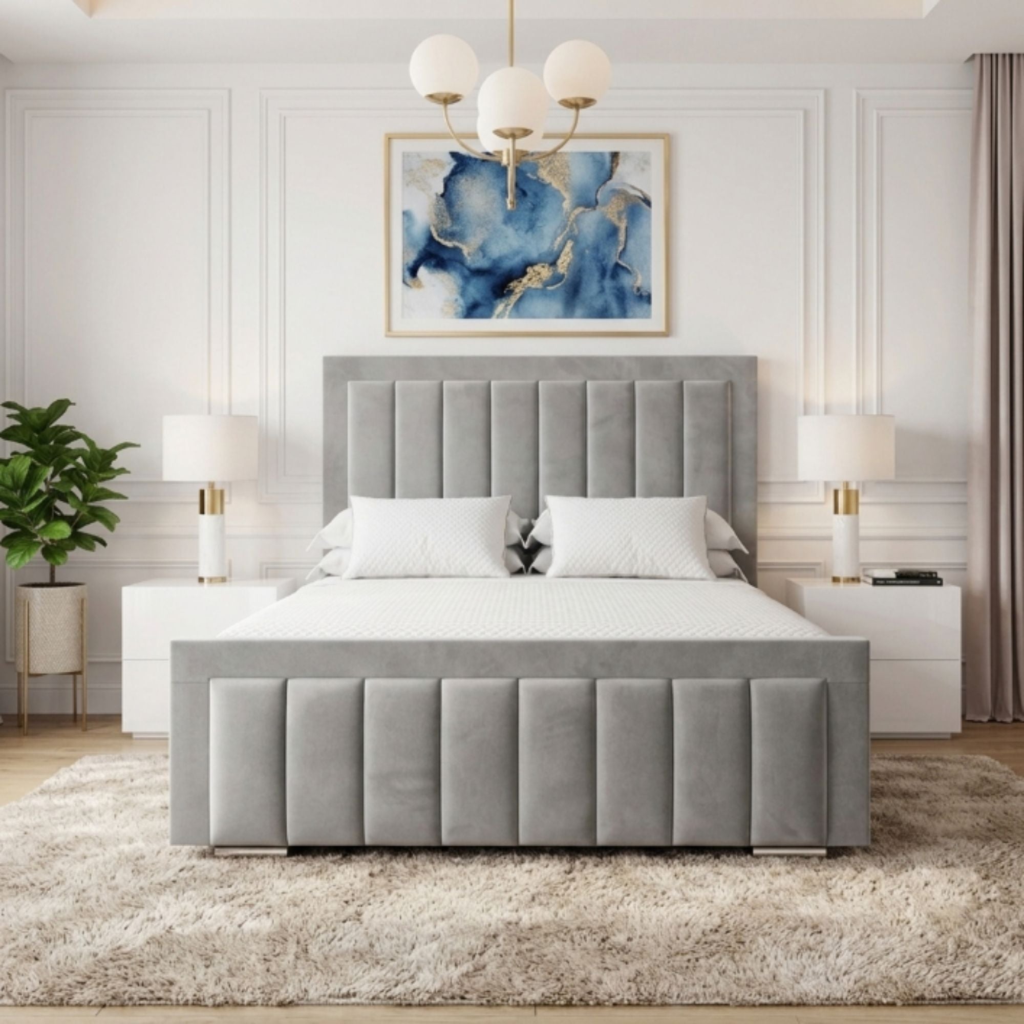 Mayfair Vertical Panel Bed Frame - Image 3