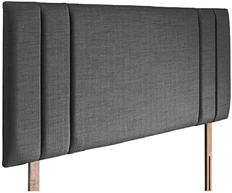 Panel Line Bed | Plush Velvet Bed with 24” Soft Headboard