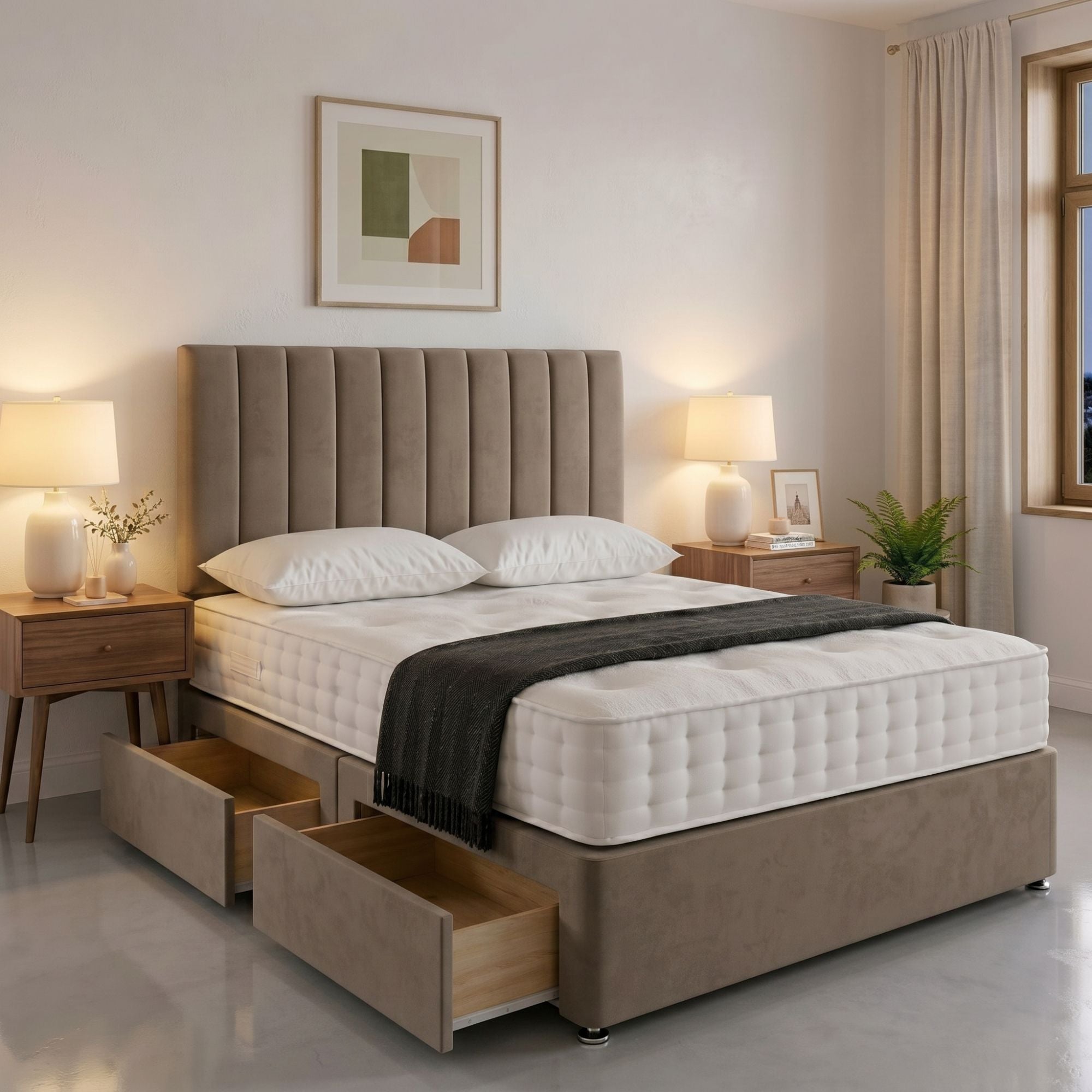 vertical panel Storage Panel Bed Frame - Image 1