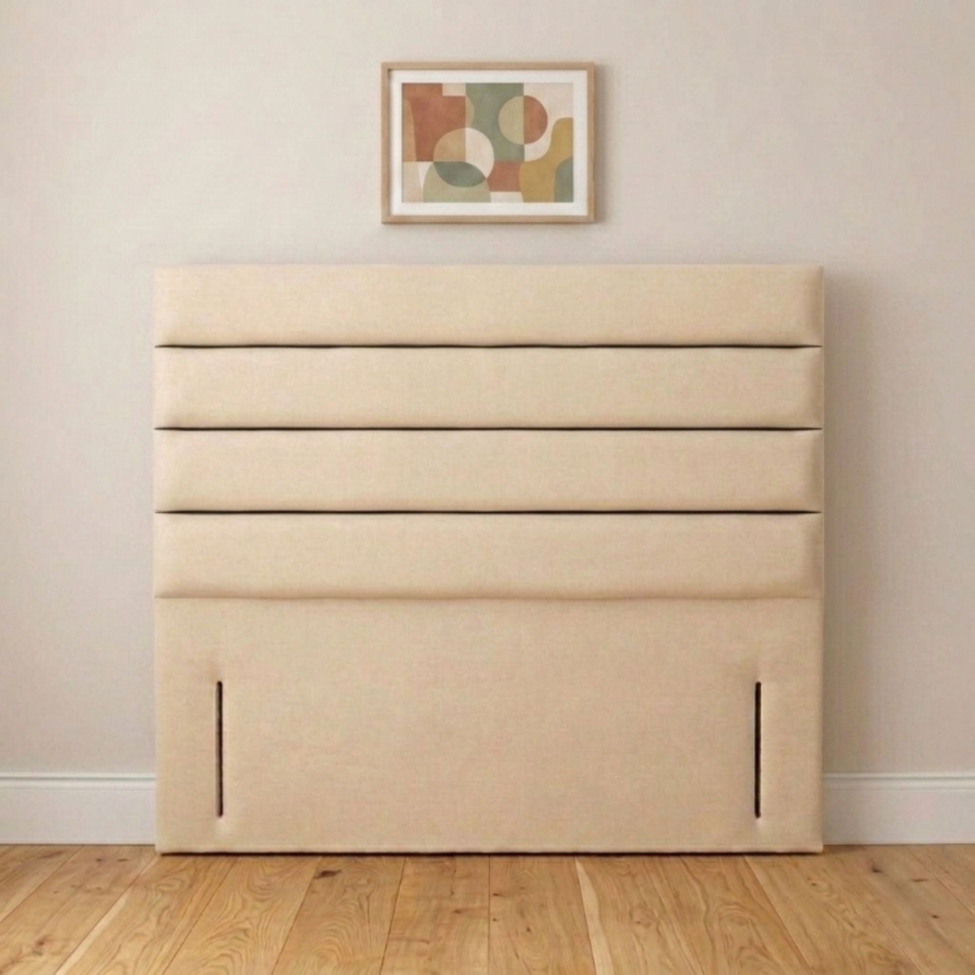 Modern Padded Horizontal Channel Headboard