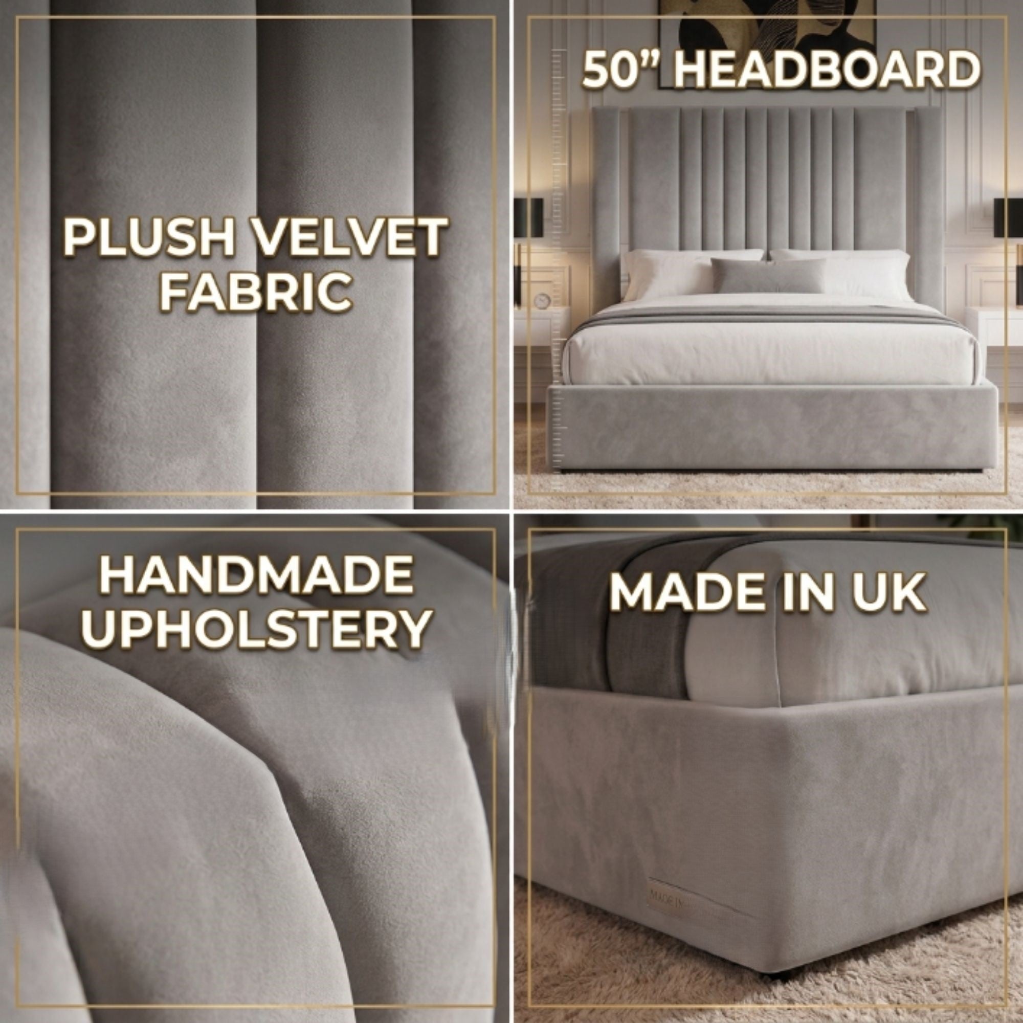 Regency Vertical Panel Bed Frame - Image 4