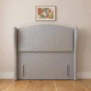 Modern upholstered wingback bed headboard