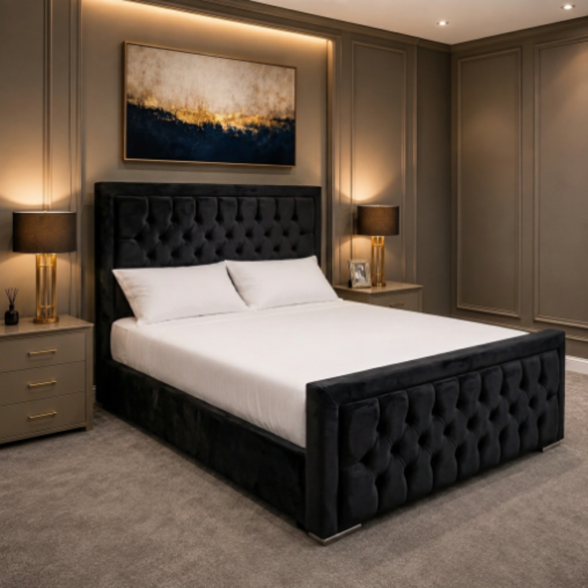 Luxury Chesterfield Upholstered Bed