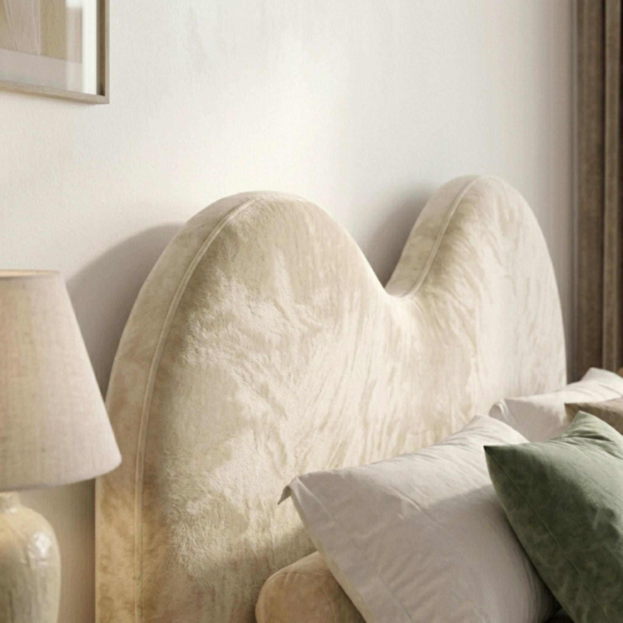 Valentina Double Arch Upholstered Bed Frame - Image 3