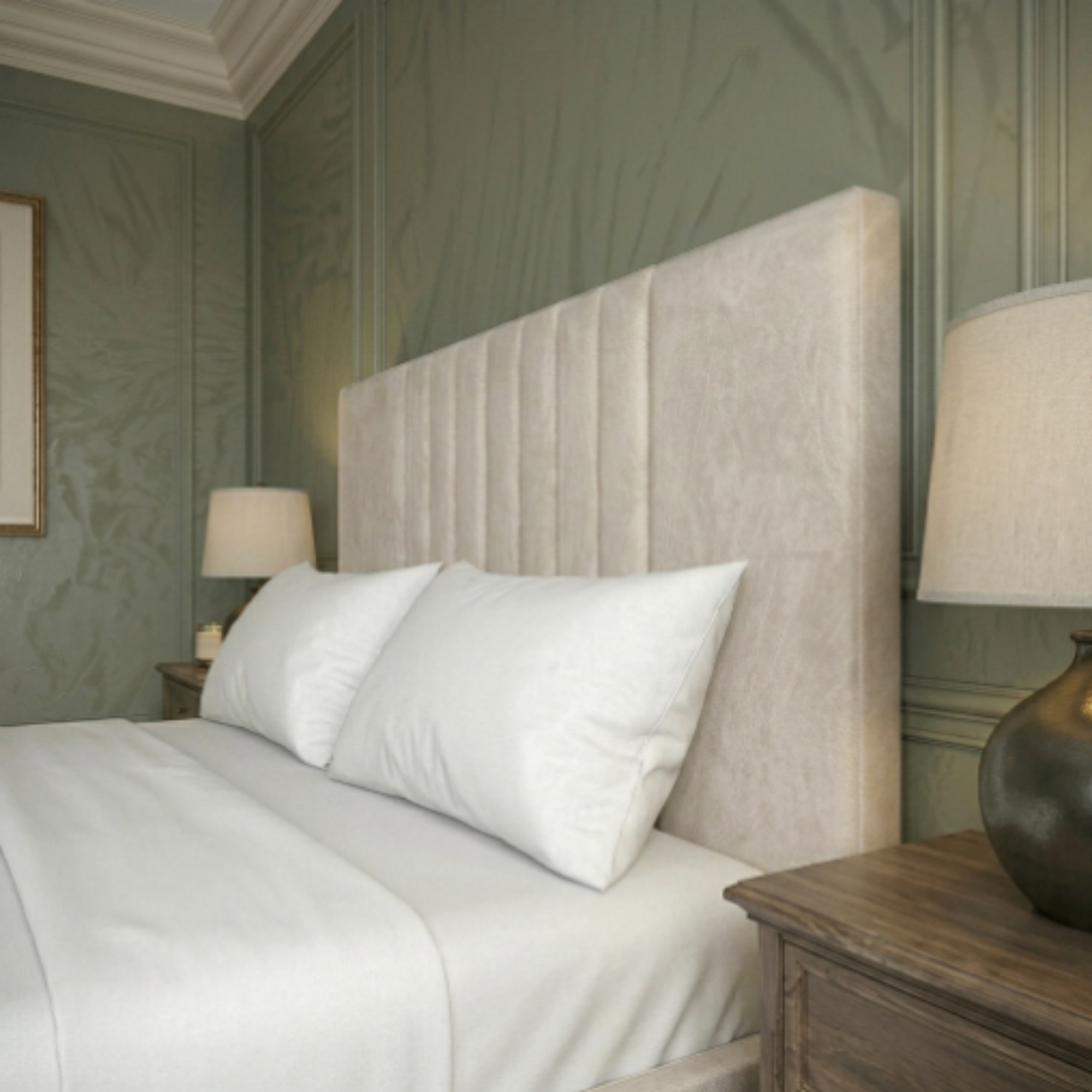 Regal Vertical Panel Upholstered Bed - Image 2