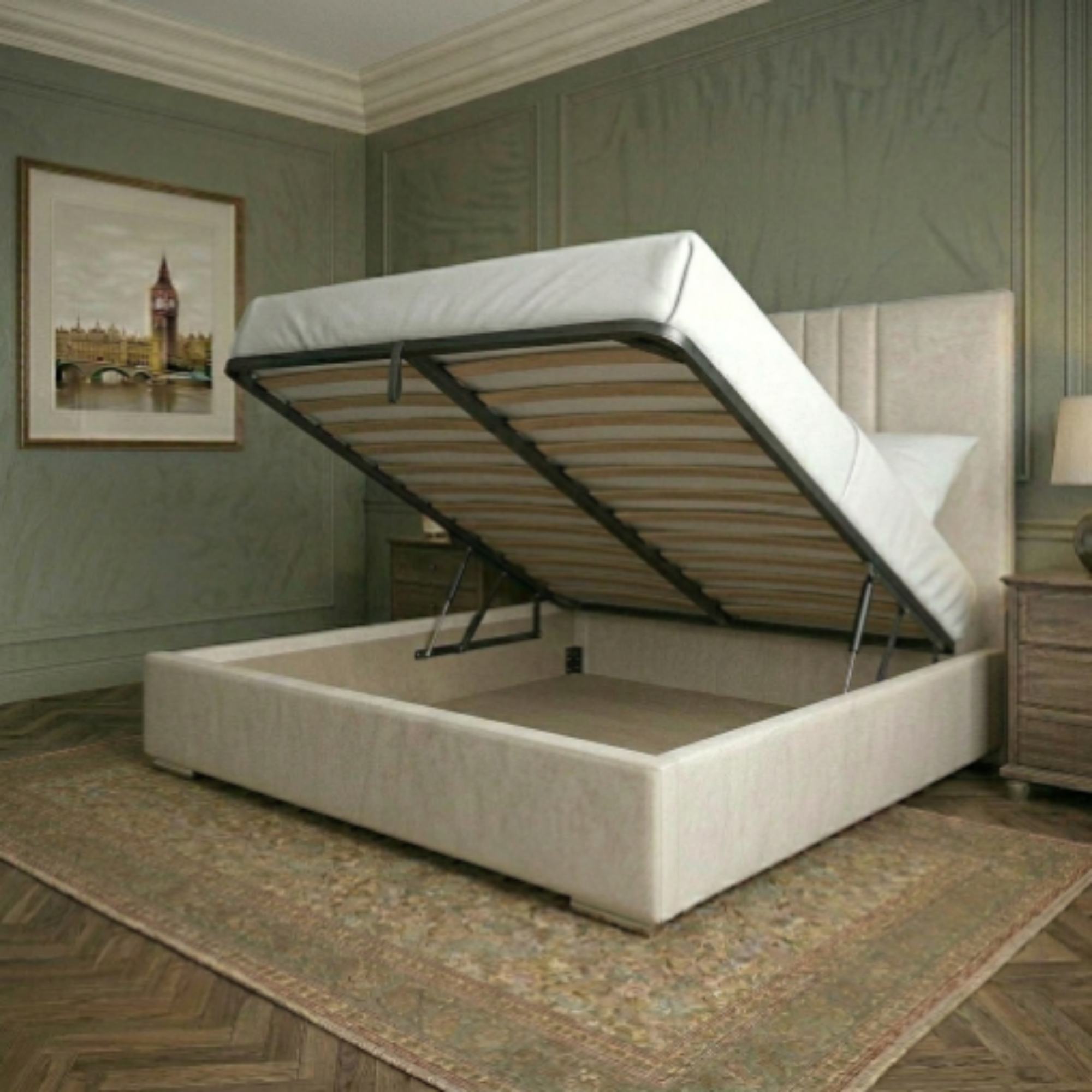 Regal Vertical Panel Upholstered Bed