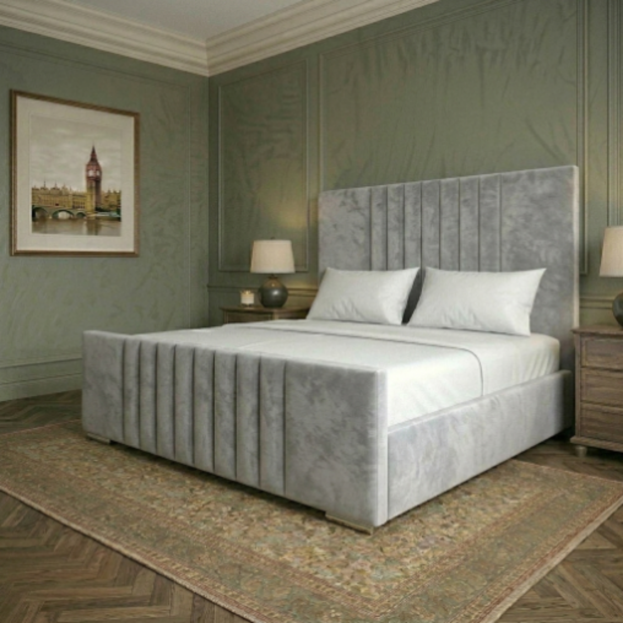 Regal Vertical Panel Upholstered Bed