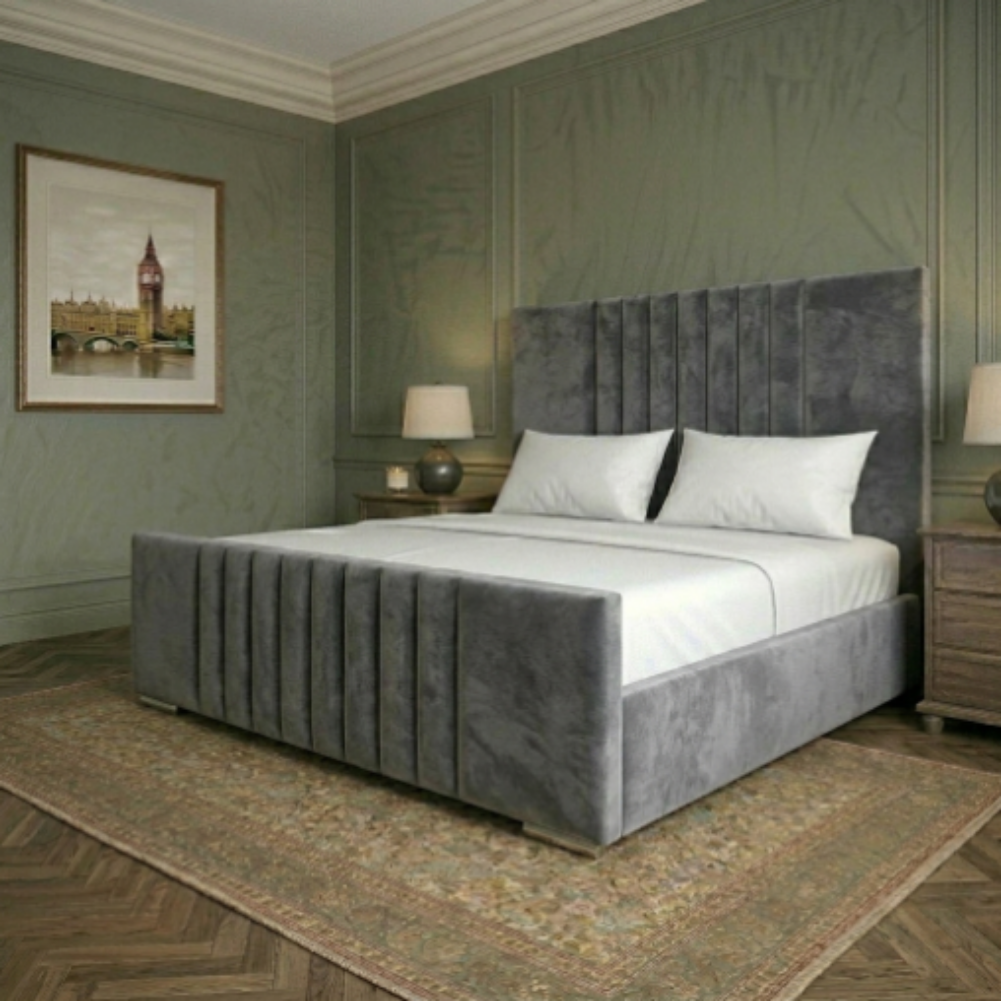 Regal Vertical Panel Upholstered Bed