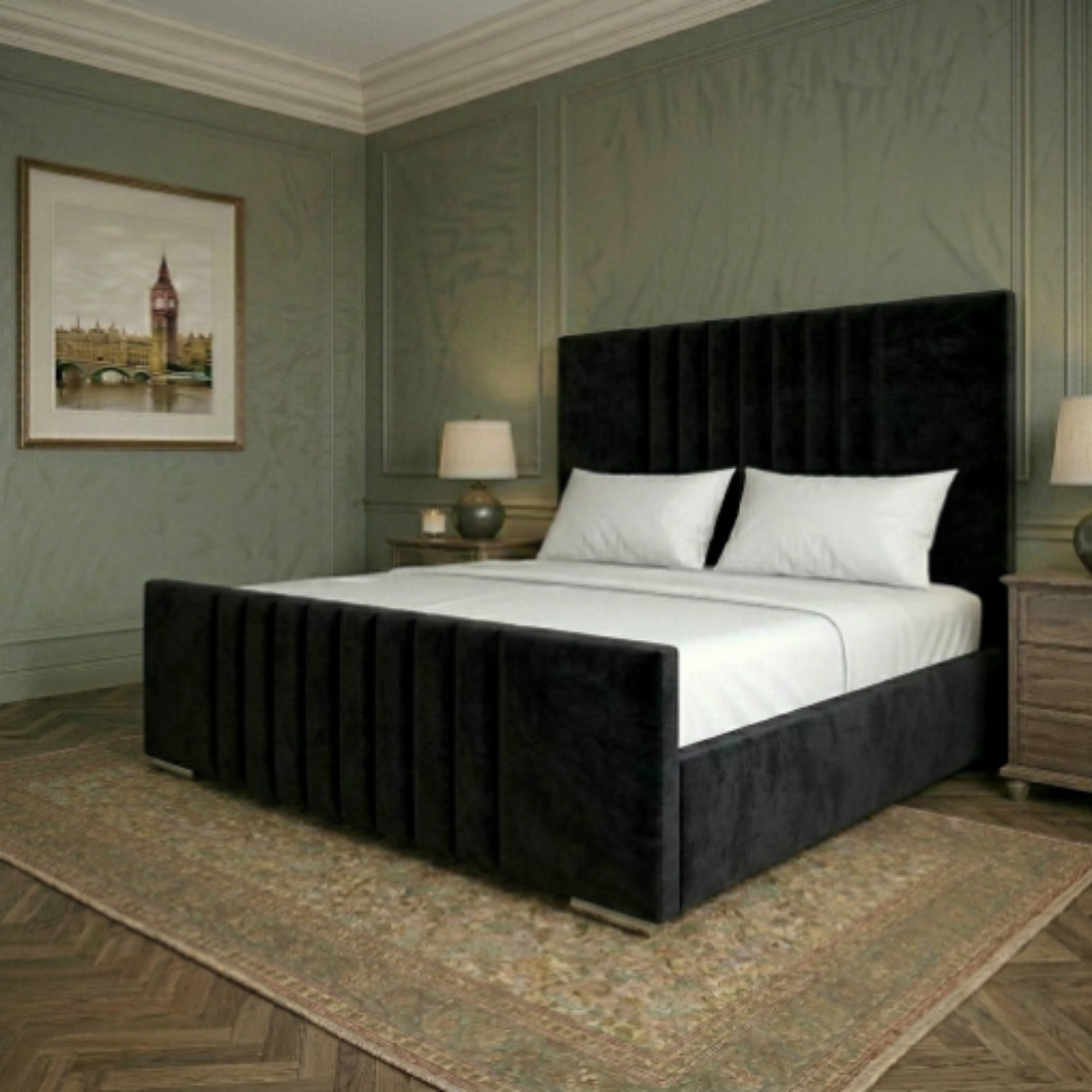 Regal Vertical Panel Upholstered Bed - Image 9