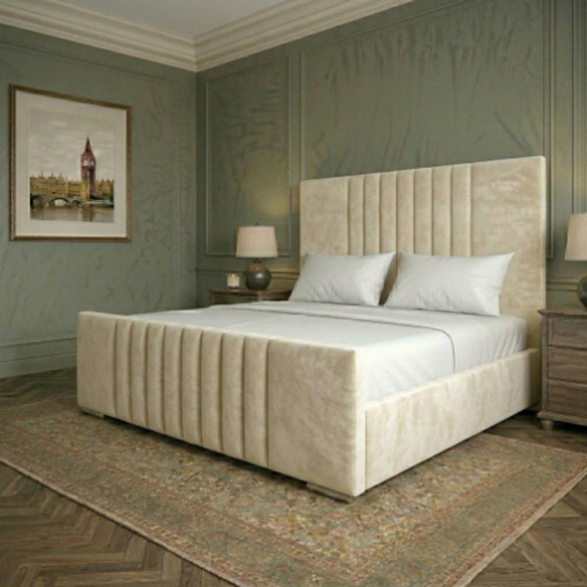 Regal Vertical Panel Upholstered Bed
