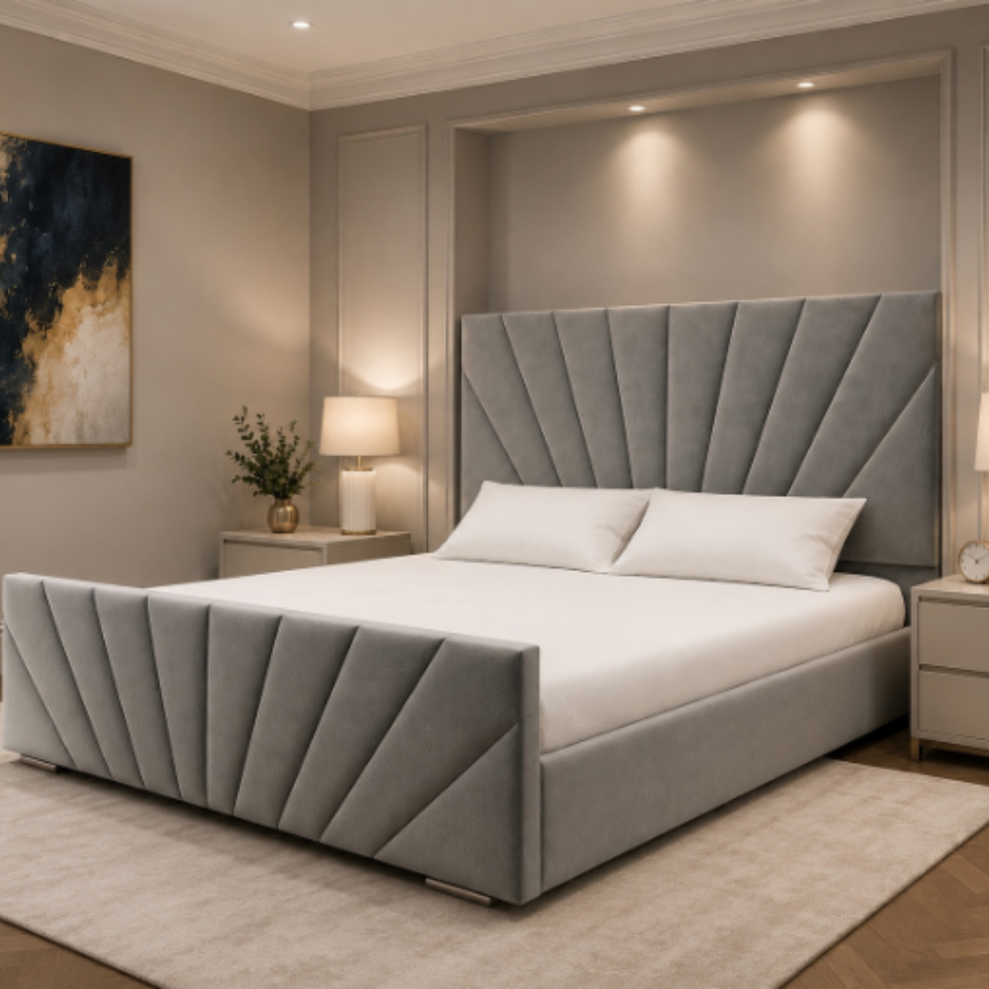 Aurora Sunrise Panel Bed Frame