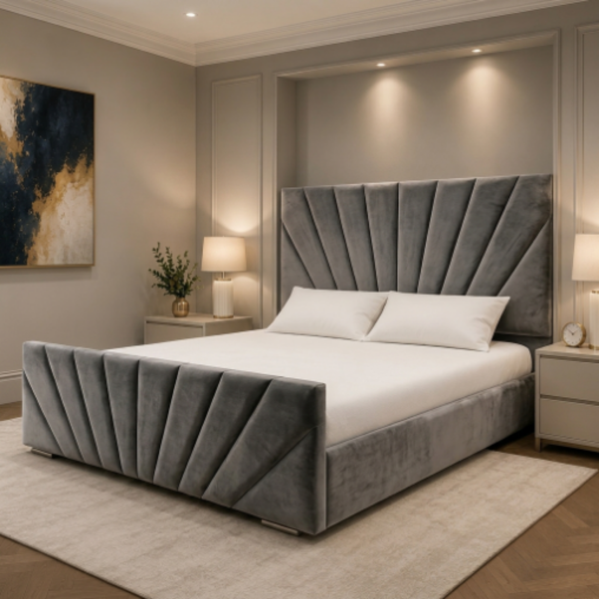 Aurora Sunrise Panel Bed Frame