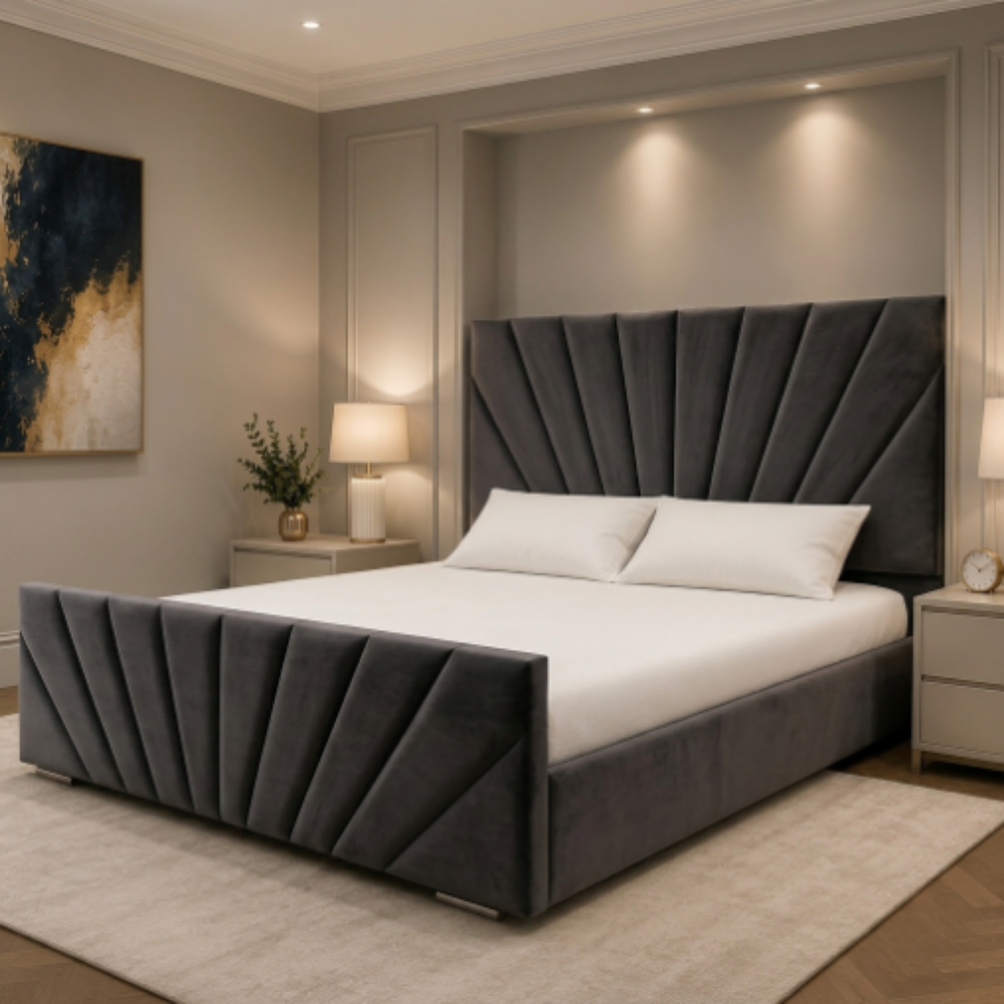 Aurora Sunrise Panel Bed Frame