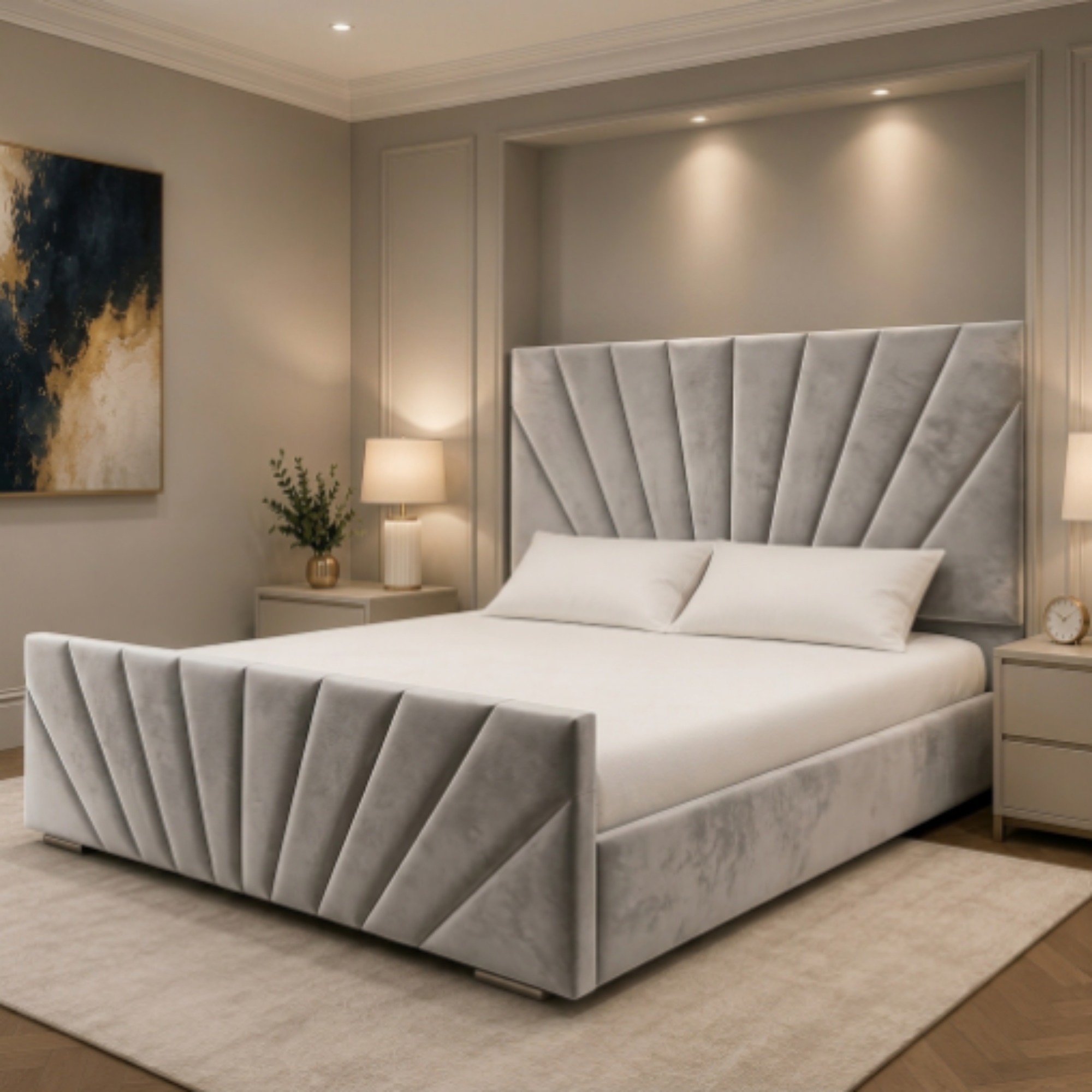 Aurora Sunrise Panel Bed Frame - Image 7