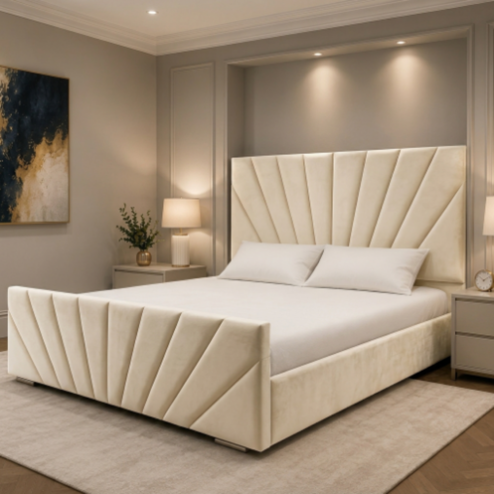 Aurora Sunrise Panel Bed Frame
