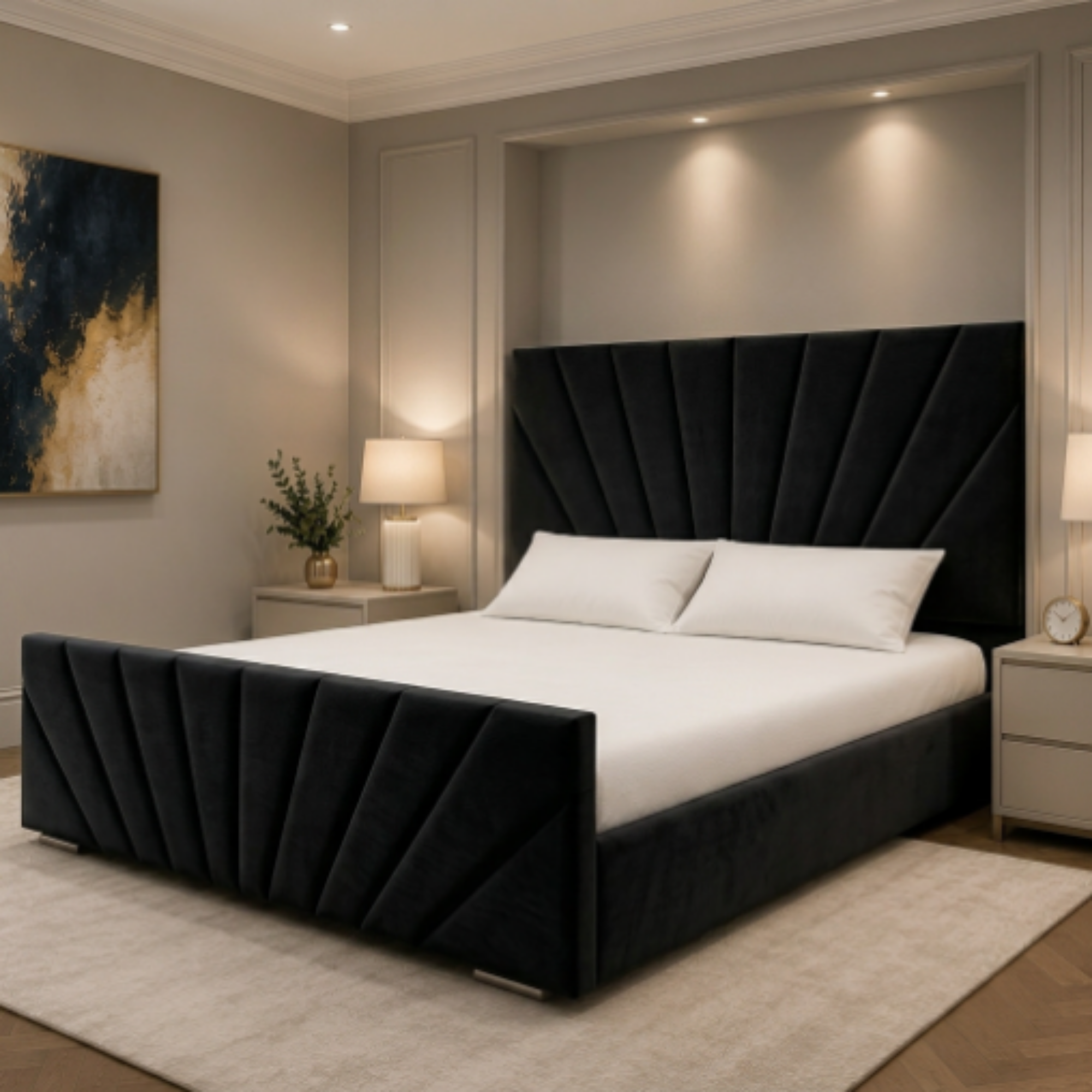 Aurora Sunrise Panel Bed Frame