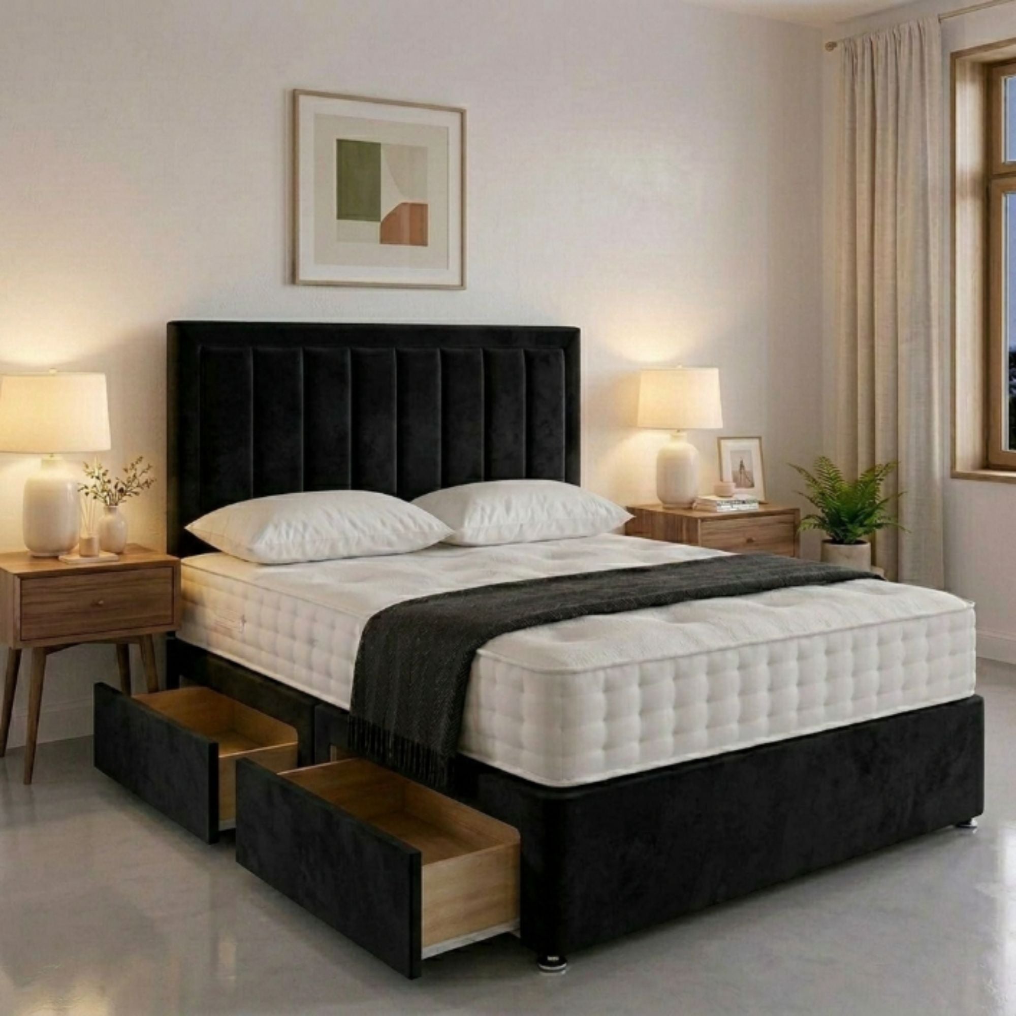 vertical panel Storage Panel Bed Frame - Image 2