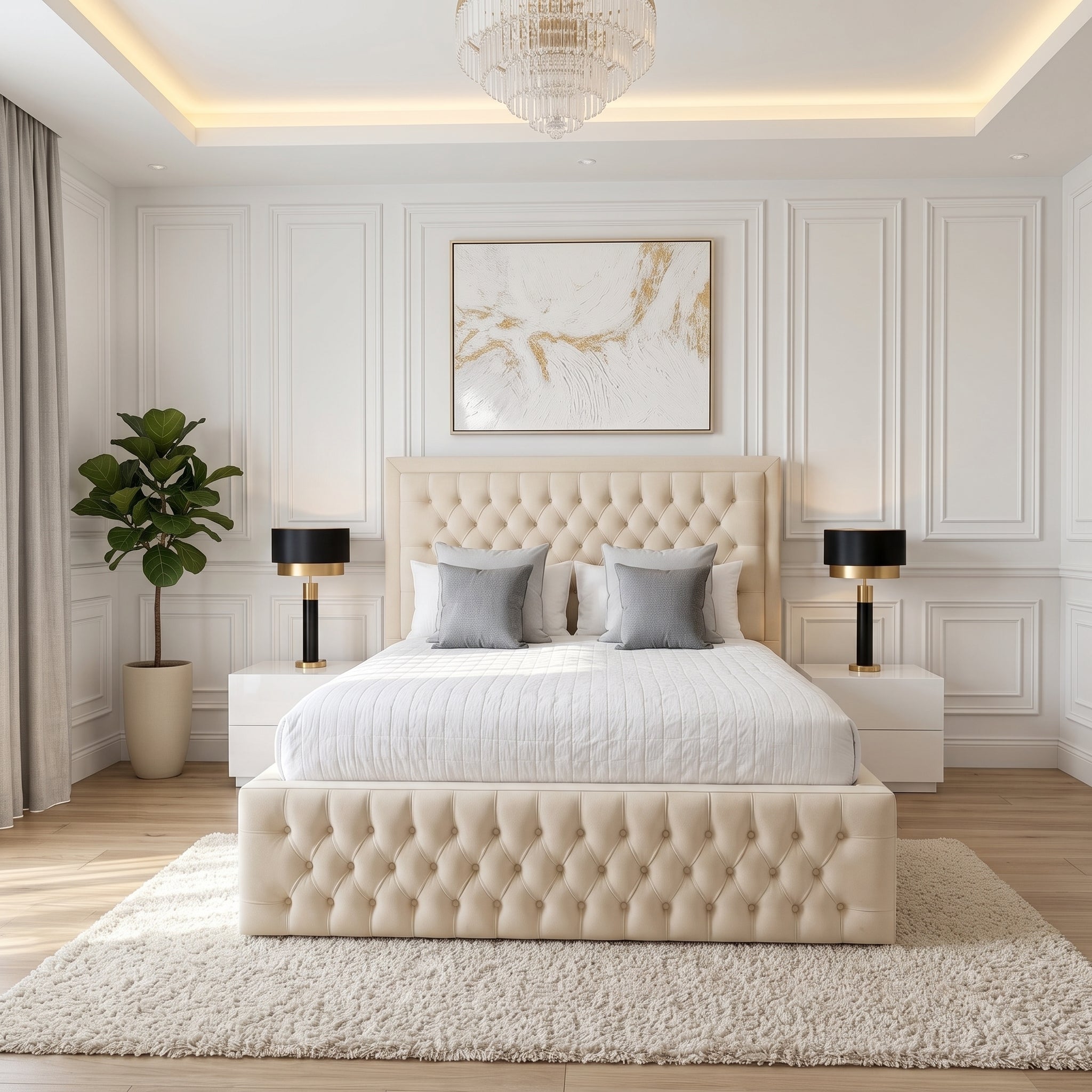 Luxury Upholstery Grand Bed Frame – Small Double, King & Super King - Image 2