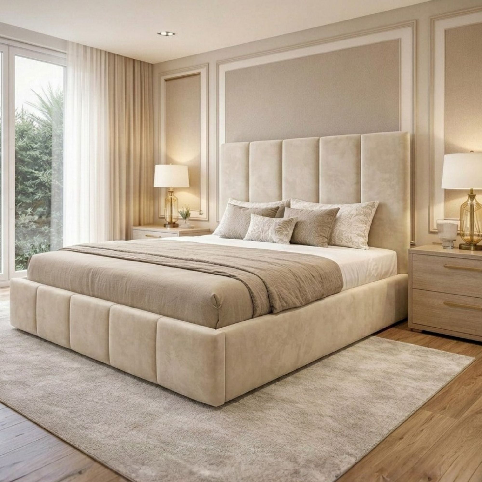 Monarch Vertical Panel Bed Frame - Image 2