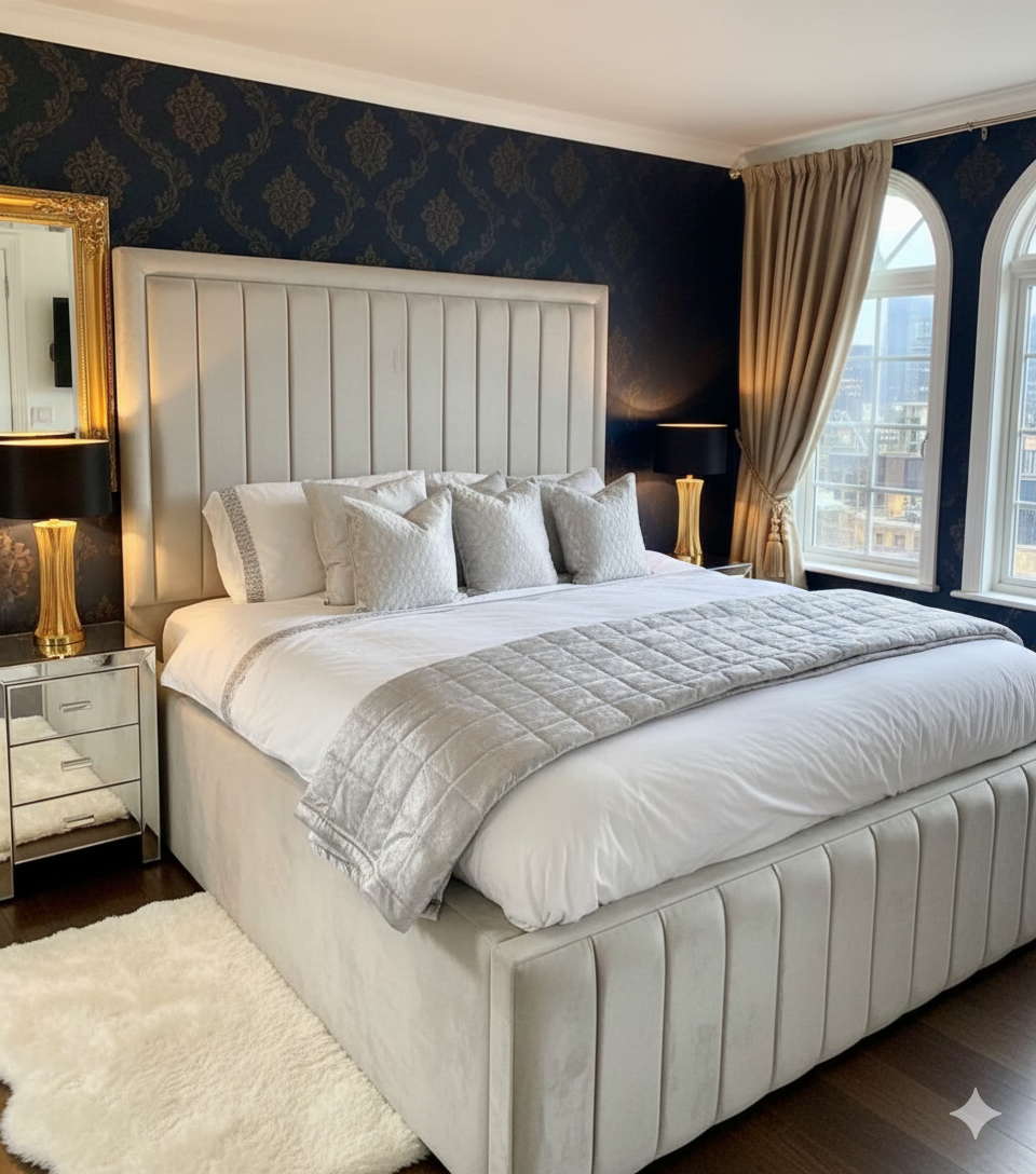 Luxury Arizona Upholstered Bed Frame – Single, Double, King & Super King - Image 3