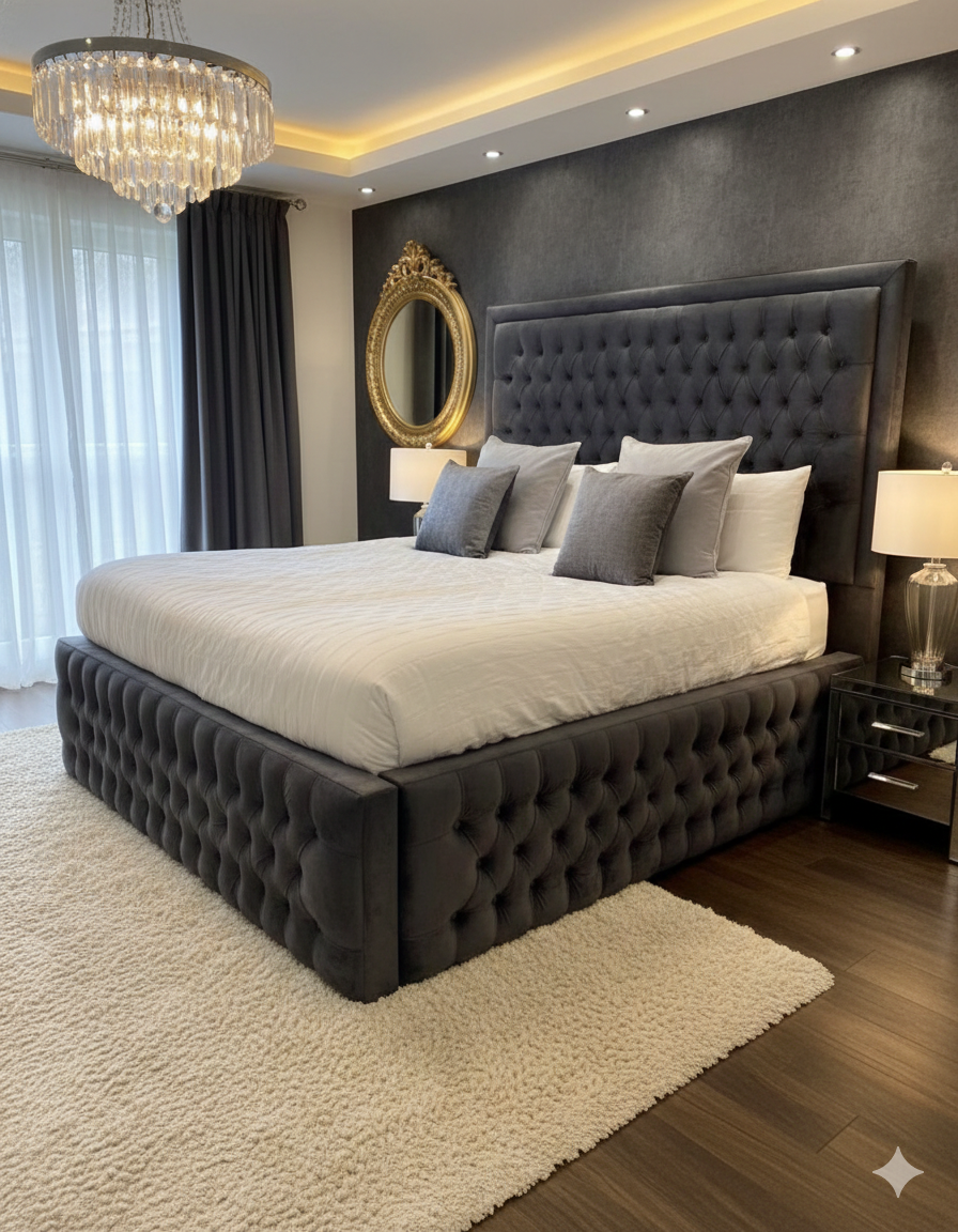 Luxury Upholstery Grand Bed Frame – Small Double, King & Super King - Image 4