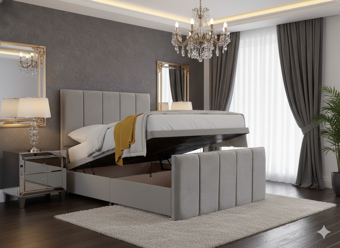 Side Lift Ottoman Storage Bed - Image 6