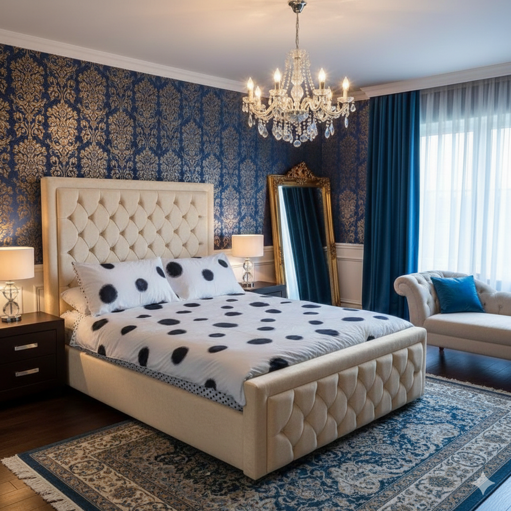 Soft, cozy bumper bed by SleepandBeds featuring plush fabric and raised sides for comfort and security.