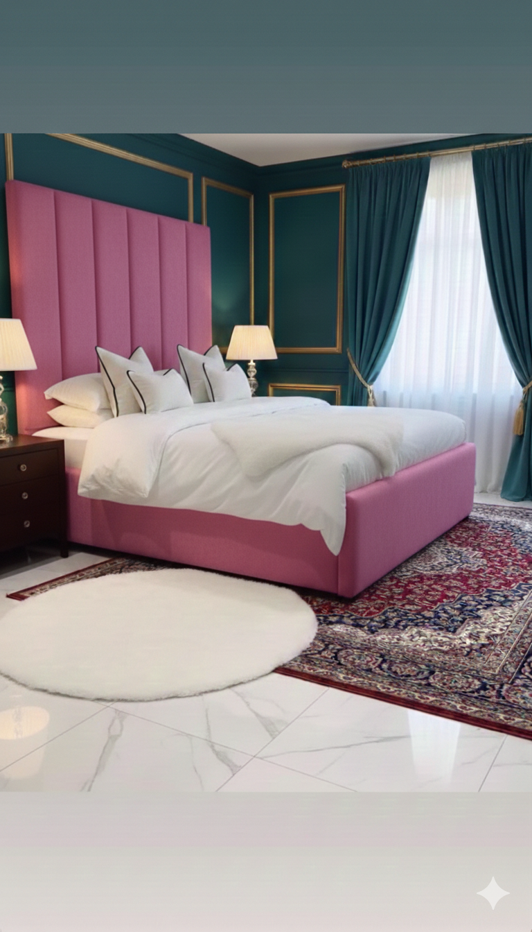 Luxury Black piping Bed - Image 2
