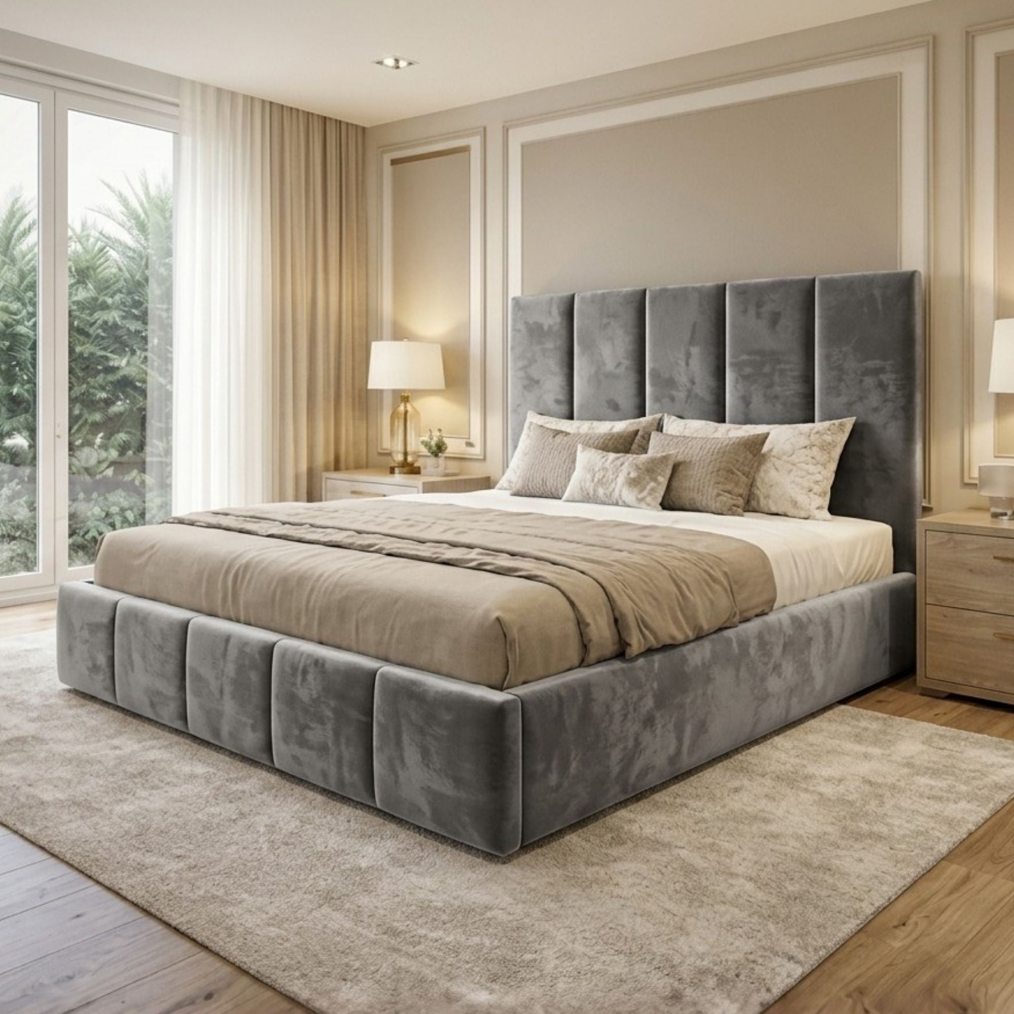 Monarch Vertical Panel Bed Frame - Image 4