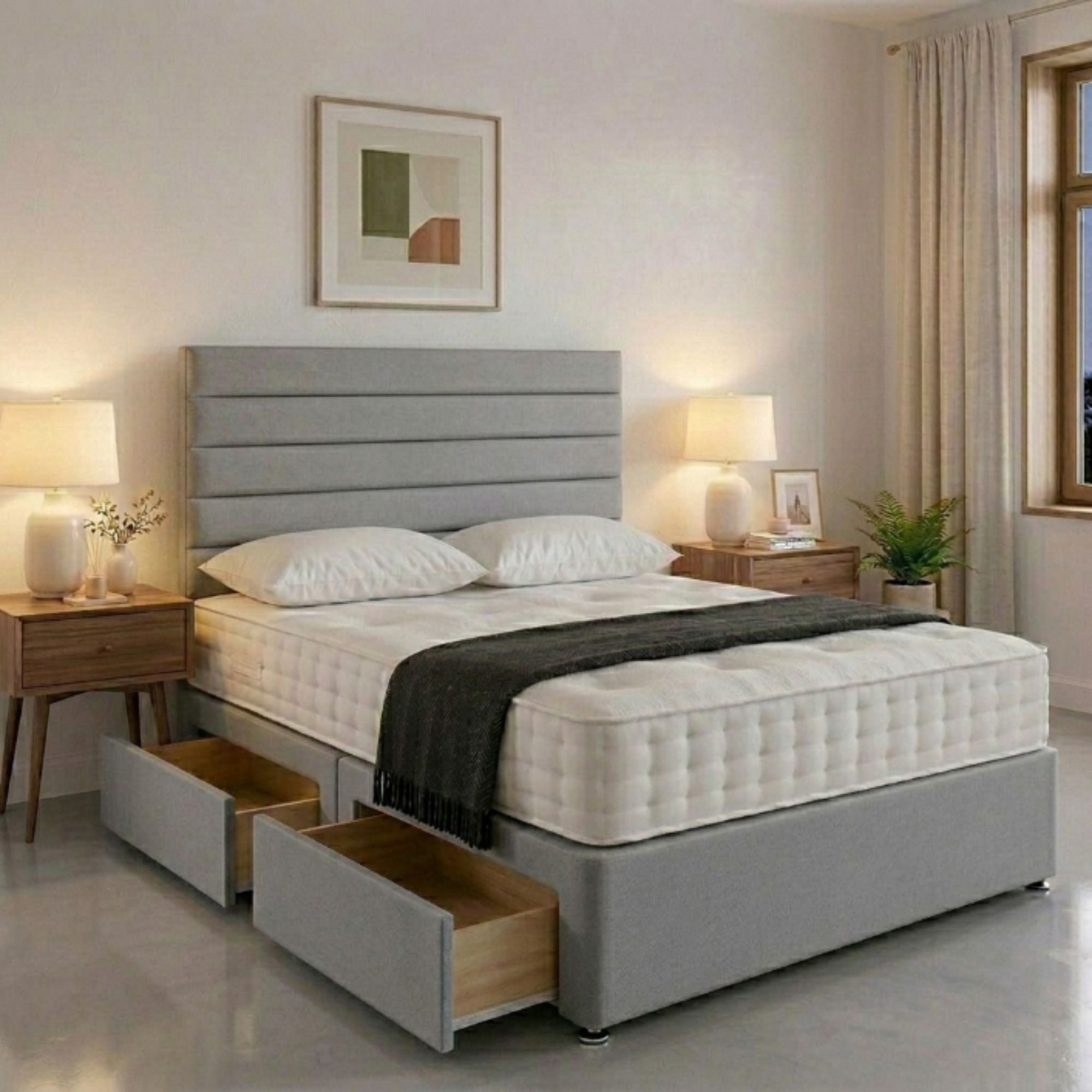 horizontal panel oxford Storage Panel Bed Frame - Image 4