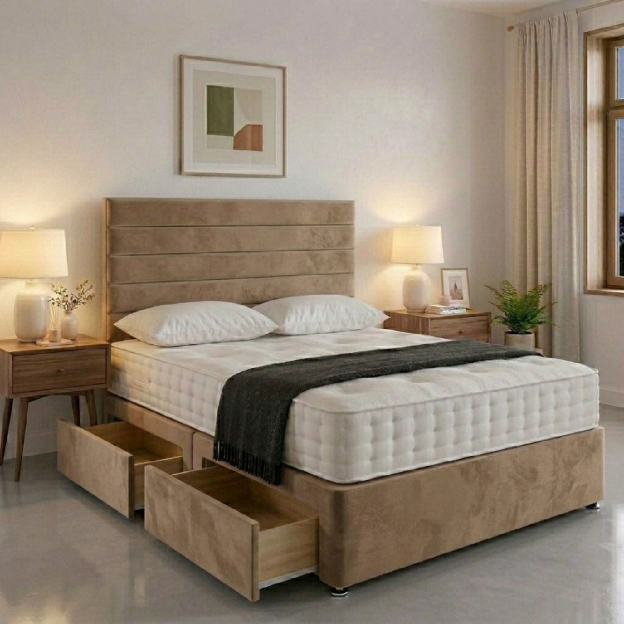 horizontal panel oxford Storage Panel Bed Frame - Image 5