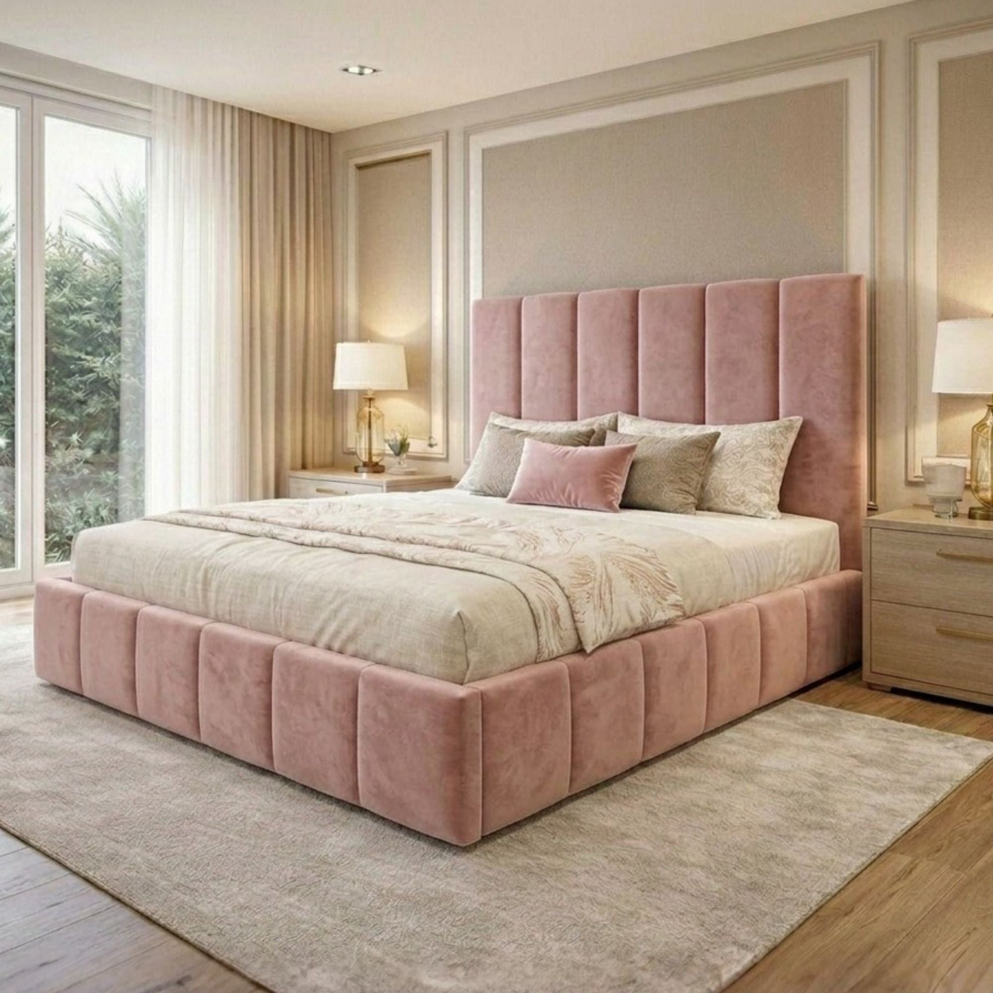 Monarch Vertical Panel Bed Frame - Image 5