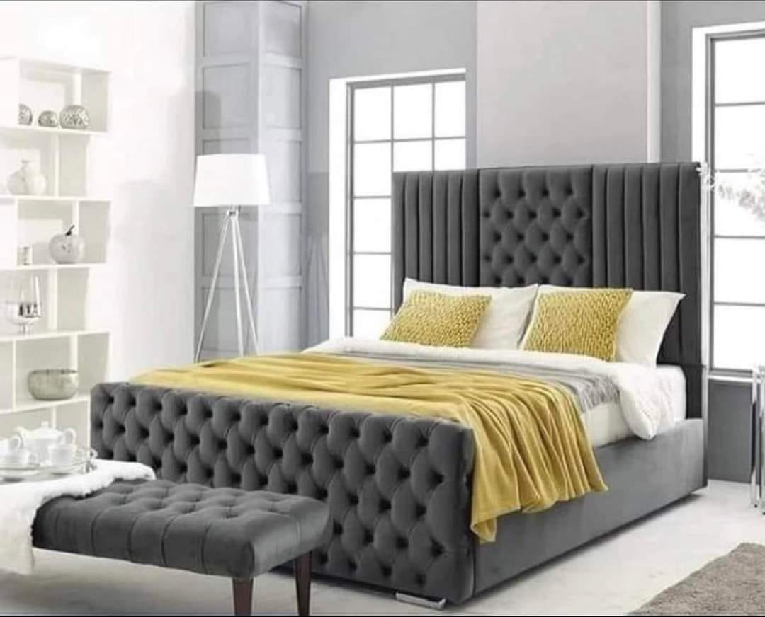 Florida Panel Upholstered Bed Frame – Single, Double, King & Super King - Image 2