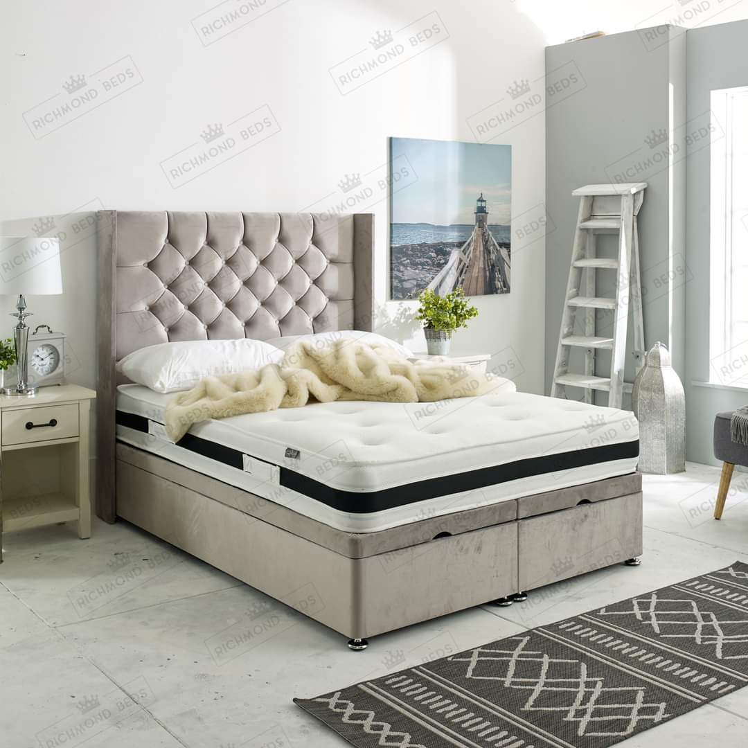 Florida Ottoman Divan Storage Bed – Single, Double, King & Super King - Image 6